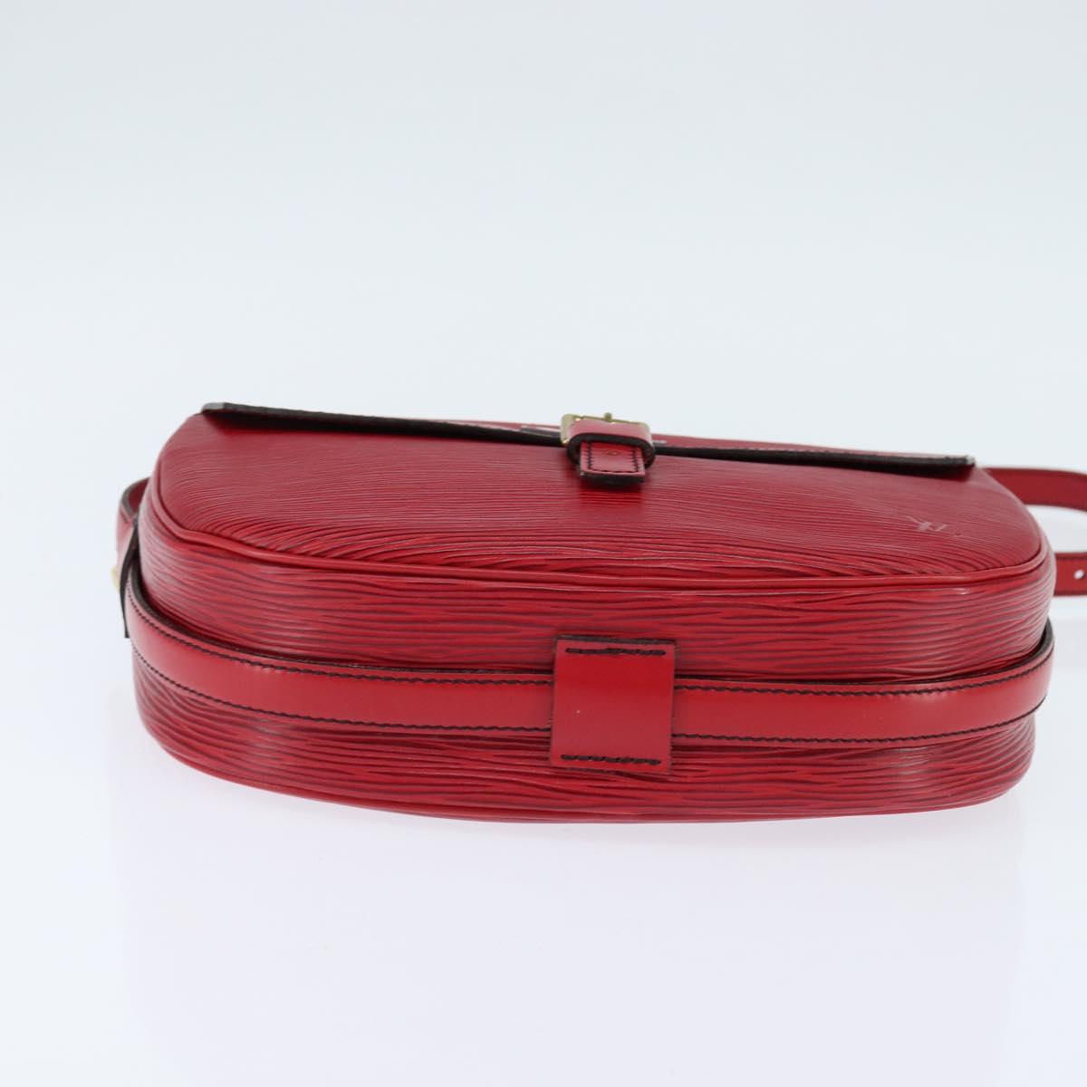 LOUIS VUITTON Epi Jeune Fille MM Shoulder Bag Red M52157 LV Auth 148136
