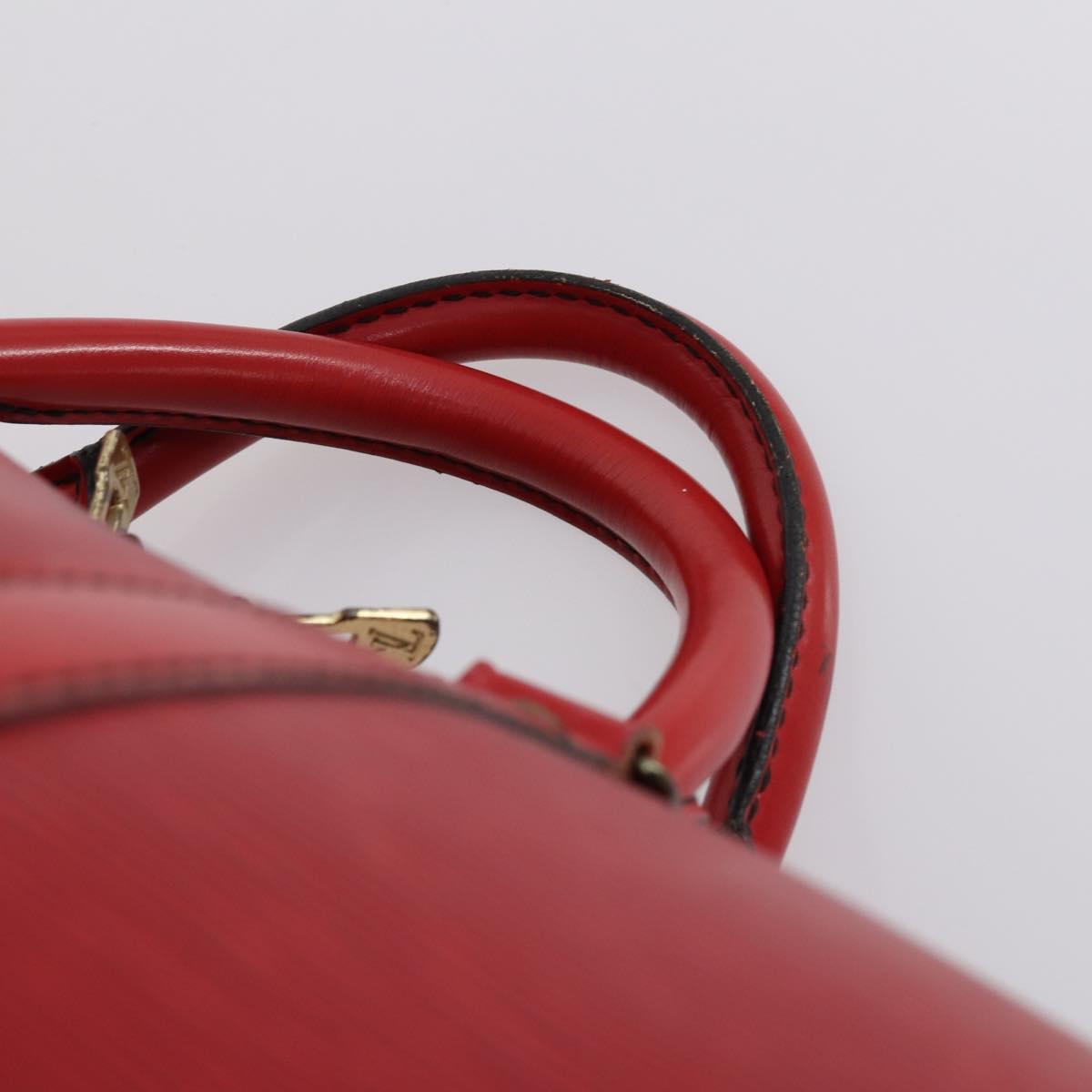 LOUIS VUITTON Epi Keepall 60 Boston Bag Red M42947 LV Auth 148138