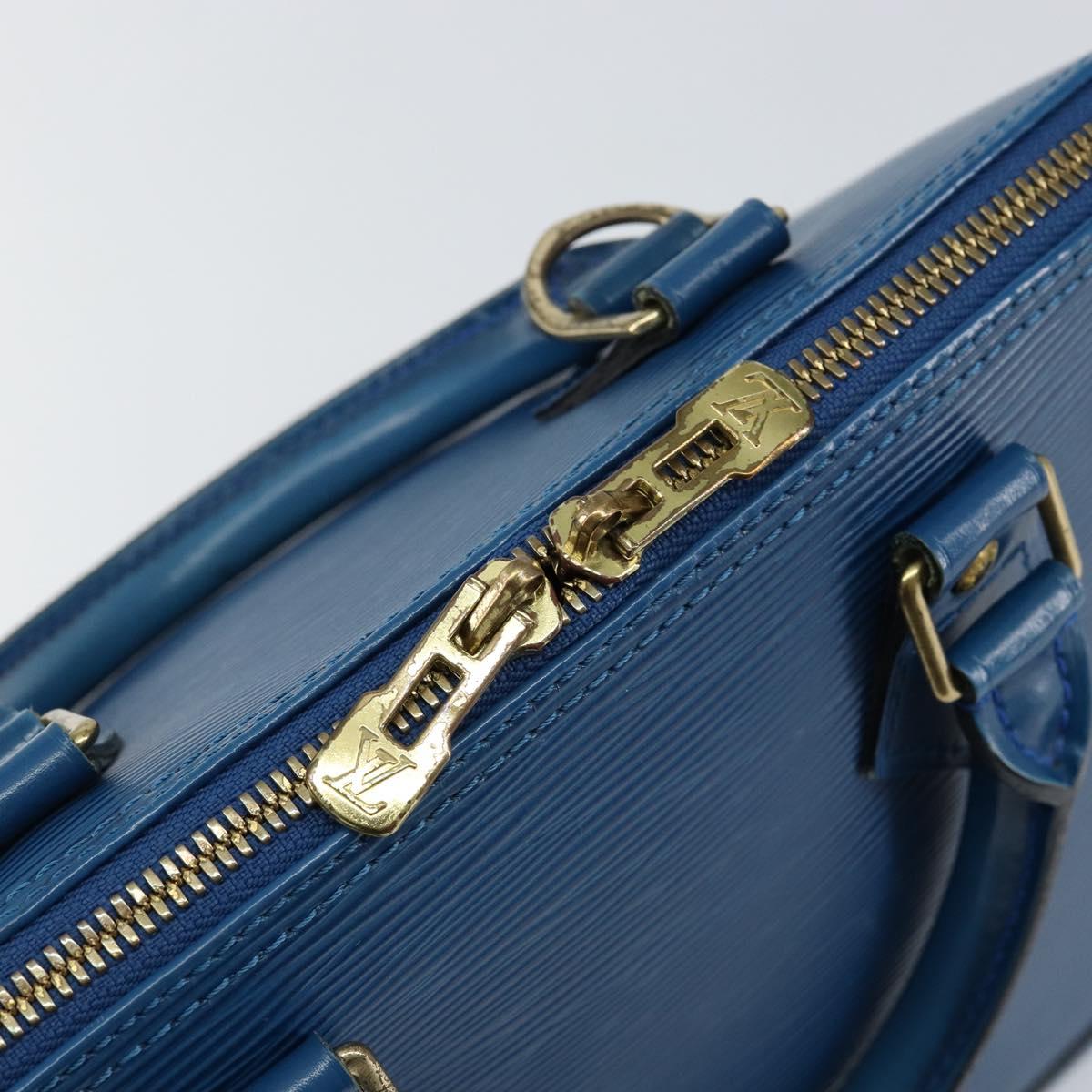 LOUIS VUITTON Epi Alma Hand Bag Toledo Blue M52145 LV Auth 148139