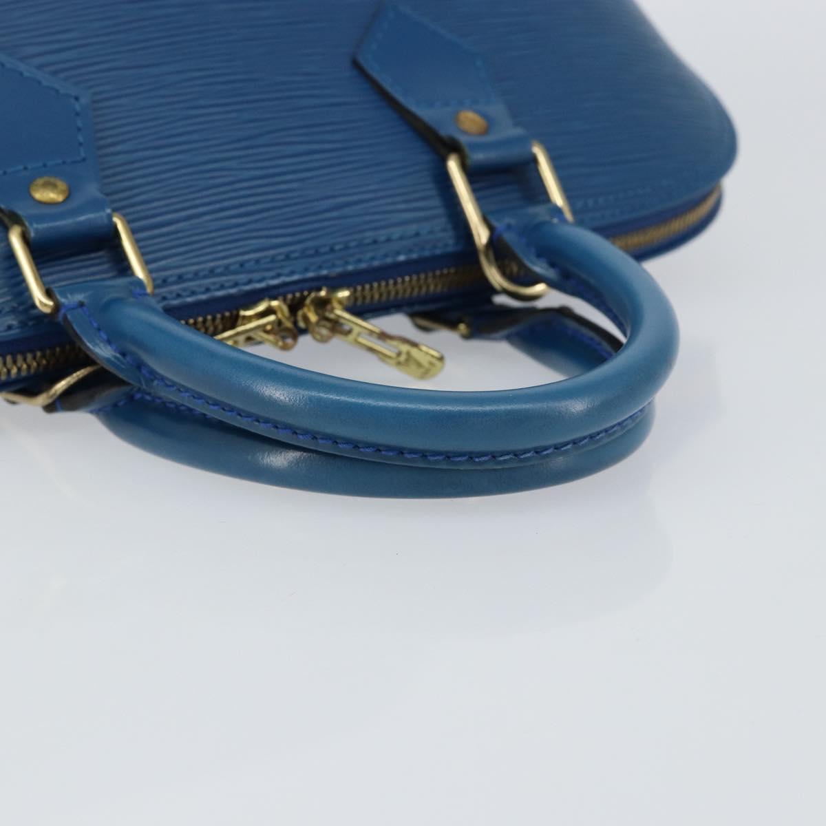 LOUIS VUITTON Epi Alma Hand Bag Toledo Blue M52145 LV Auth 148139