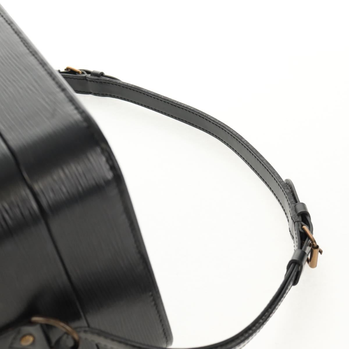 LOUIS VUITTON Vanity Epi Shoulder Bag Black LV Auth 148141