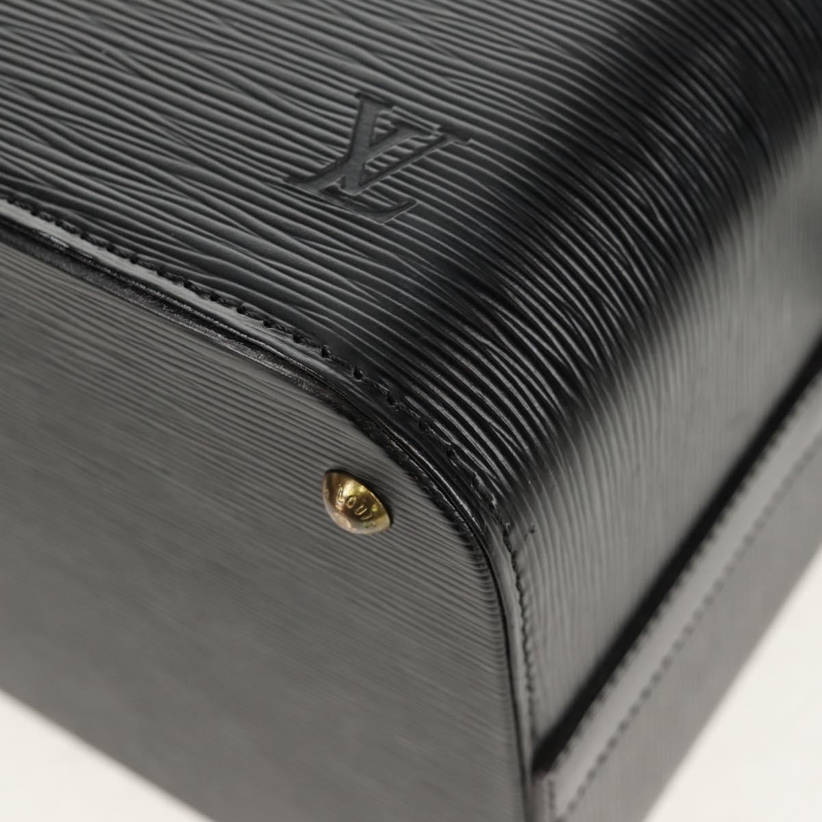 LOUIS VUITTON Vanity Epi Shoulder Bag Black LV Auth 148141