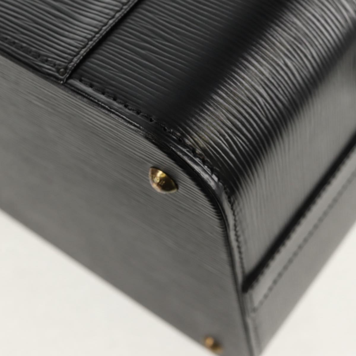 LOUIS VUITTON Vanity Epi Shoulder Bag Black LV Auth 148141A