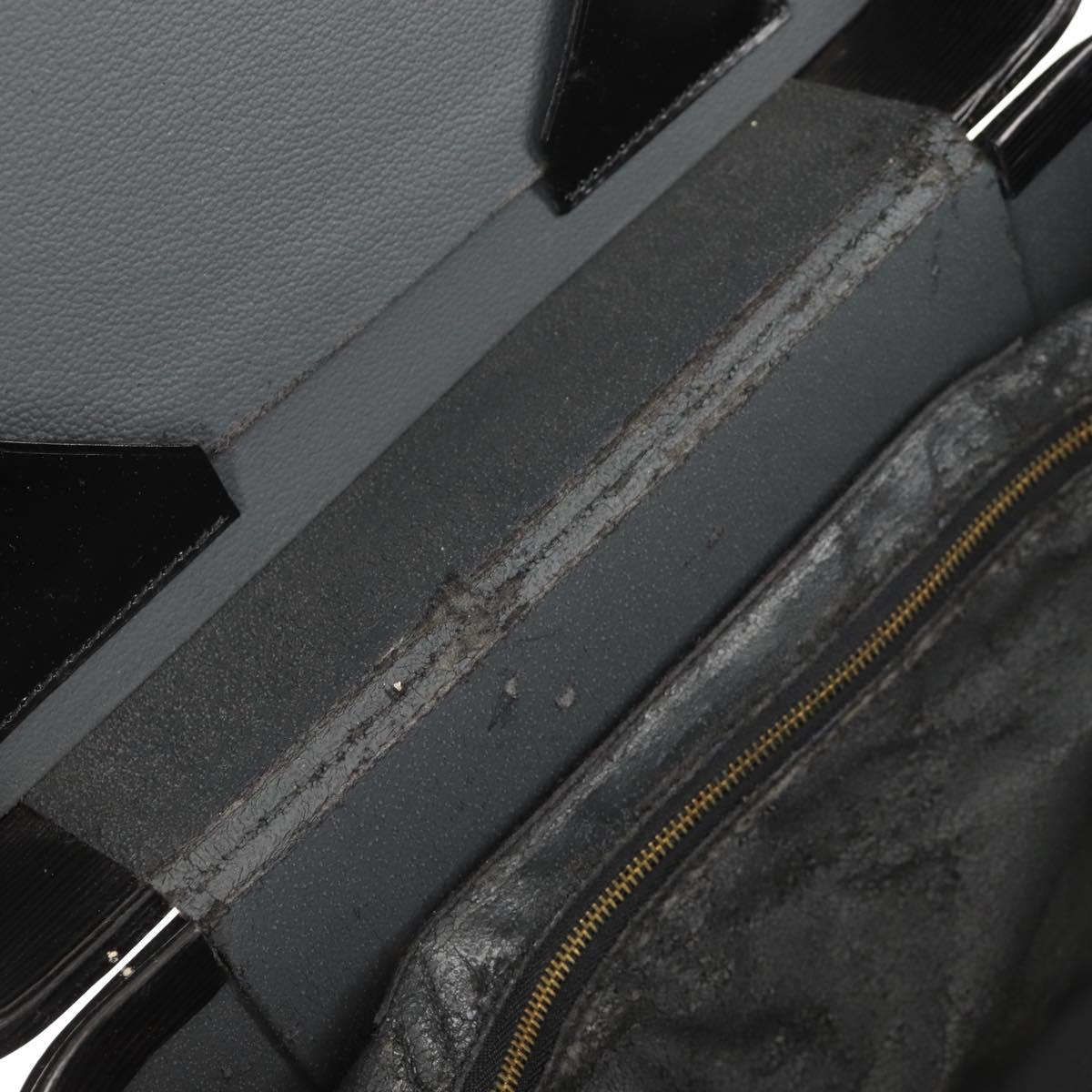 LOUIS VUITTON Vanity Epi Shoulder Bag Black LV Auth 148141A