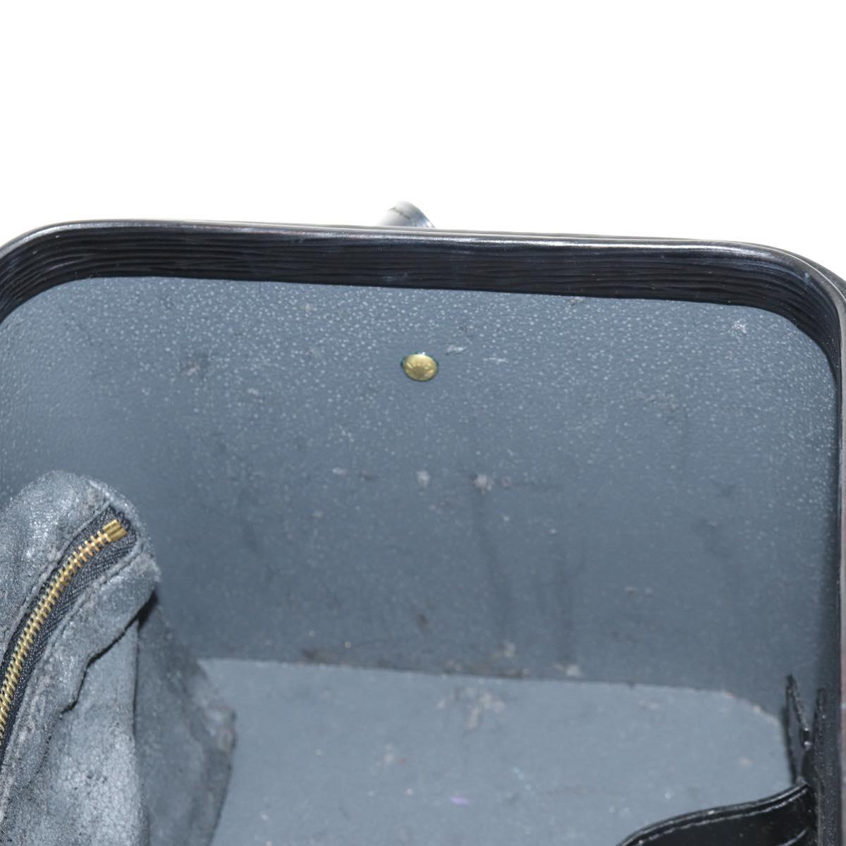 LOUIS VUITTON Vanity Epi Shoulder Bag Black LV Auth 148141A