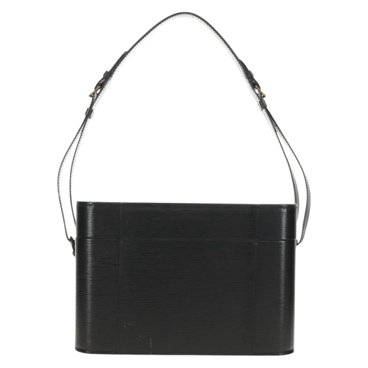 LOUIS VUITTON Vanity Epi Shoulder Bag Black LV Auth 148141