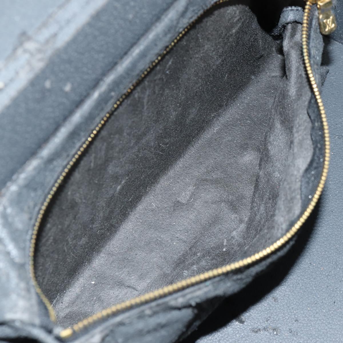 LOUIS VUITTON Vanity Epi Shoulder Bag Black LV Auth 148141