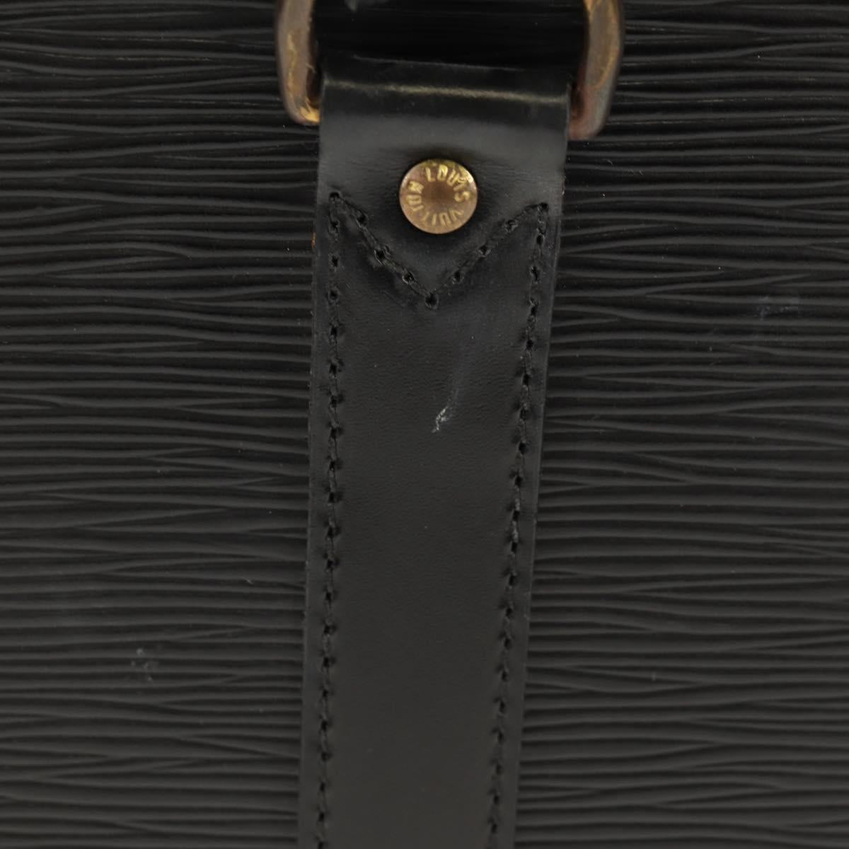 LOUIS VUITTON Vanity Epi Shoulder Bag Black LV Auth 148141