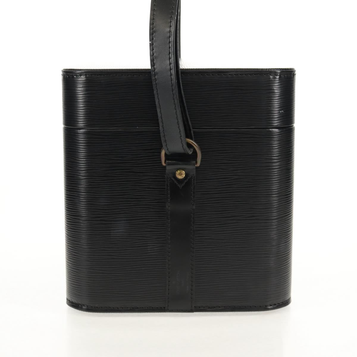 LOUIS VUITTON Vanity Epi Shoulder Bag Black LV Auth 148141