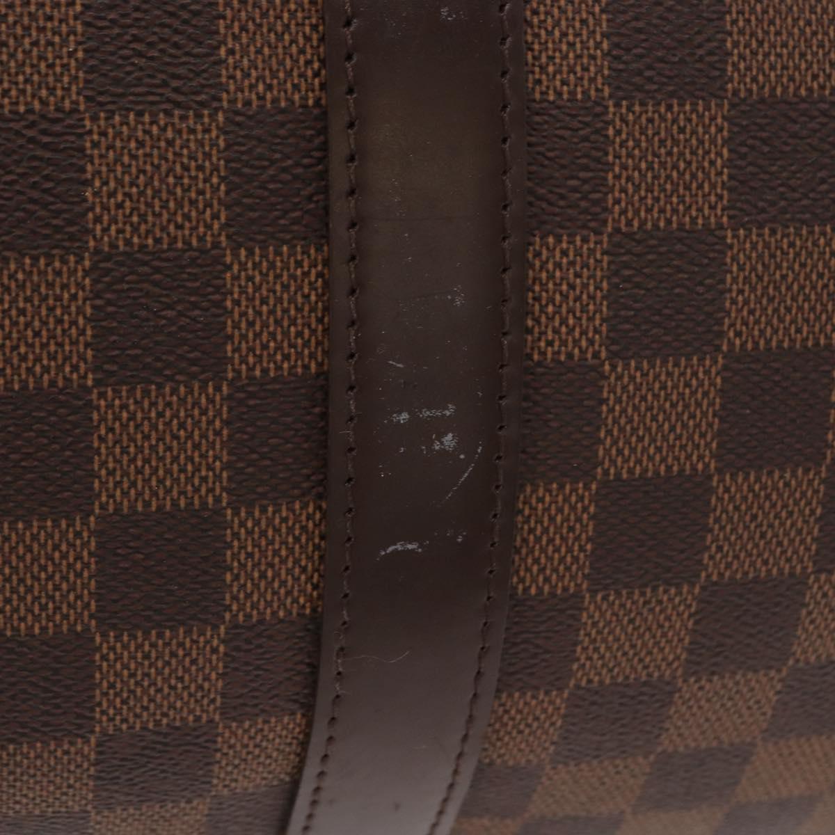 LOUIS VUITTON Damier Ebene Keepall 50 Boston Bag N41427 LV Auth 148143