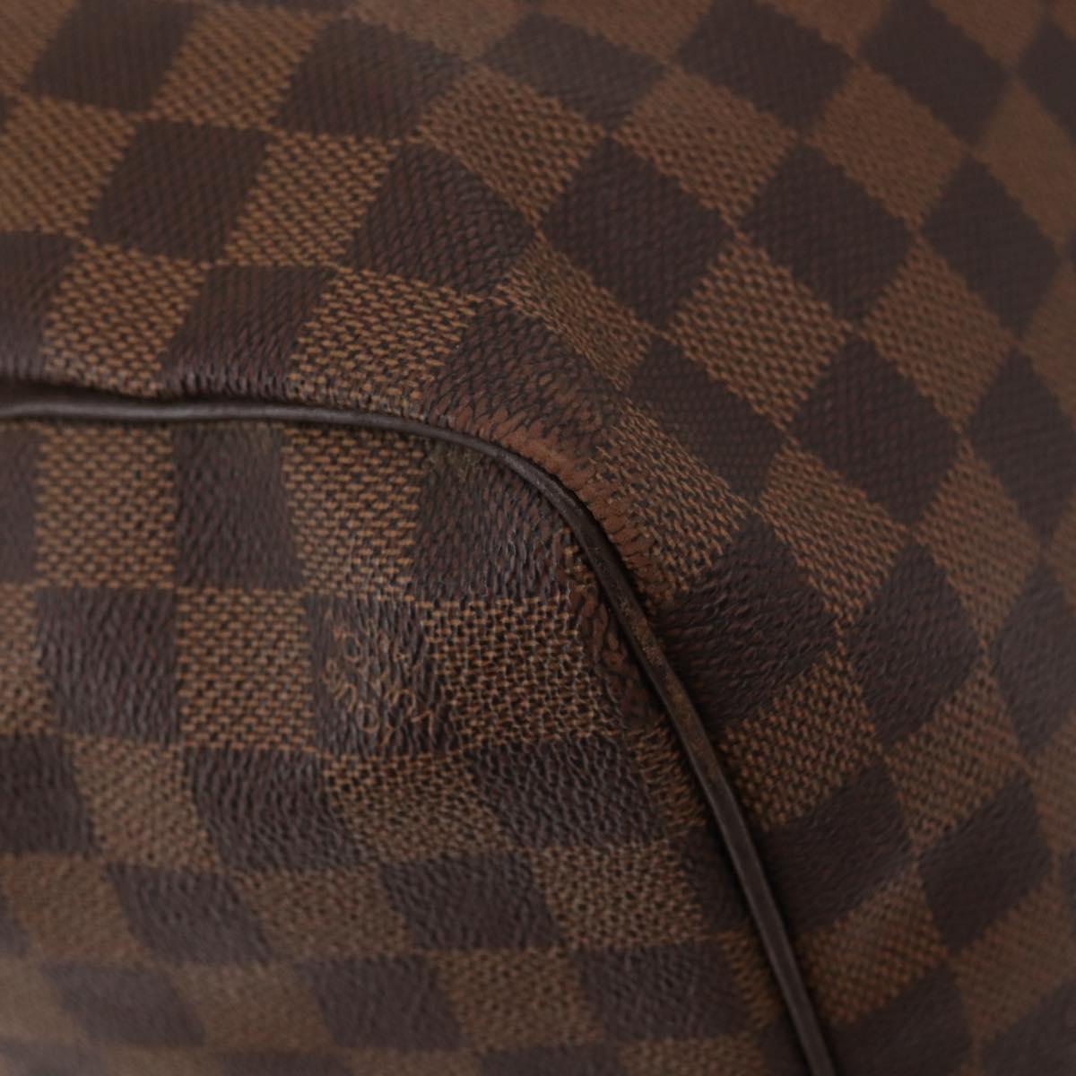 LOUIS VUITTON Damier Ebene Keepall 50 Boston Bag N41427 LV Auth 148143