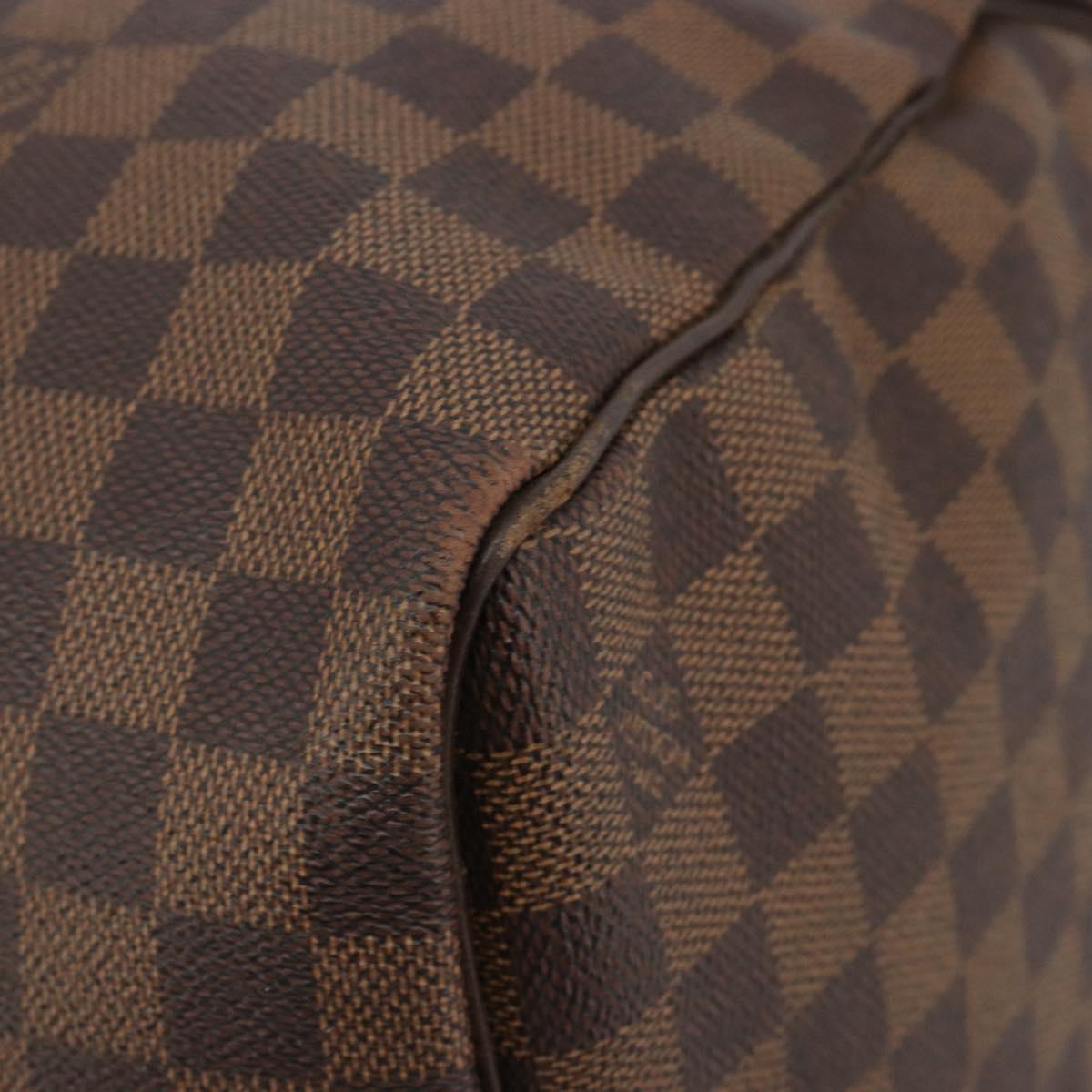 LOUIS VUITTON Damier Ebene Keepall 50 Boston Bag N41427 LV Auth 148143