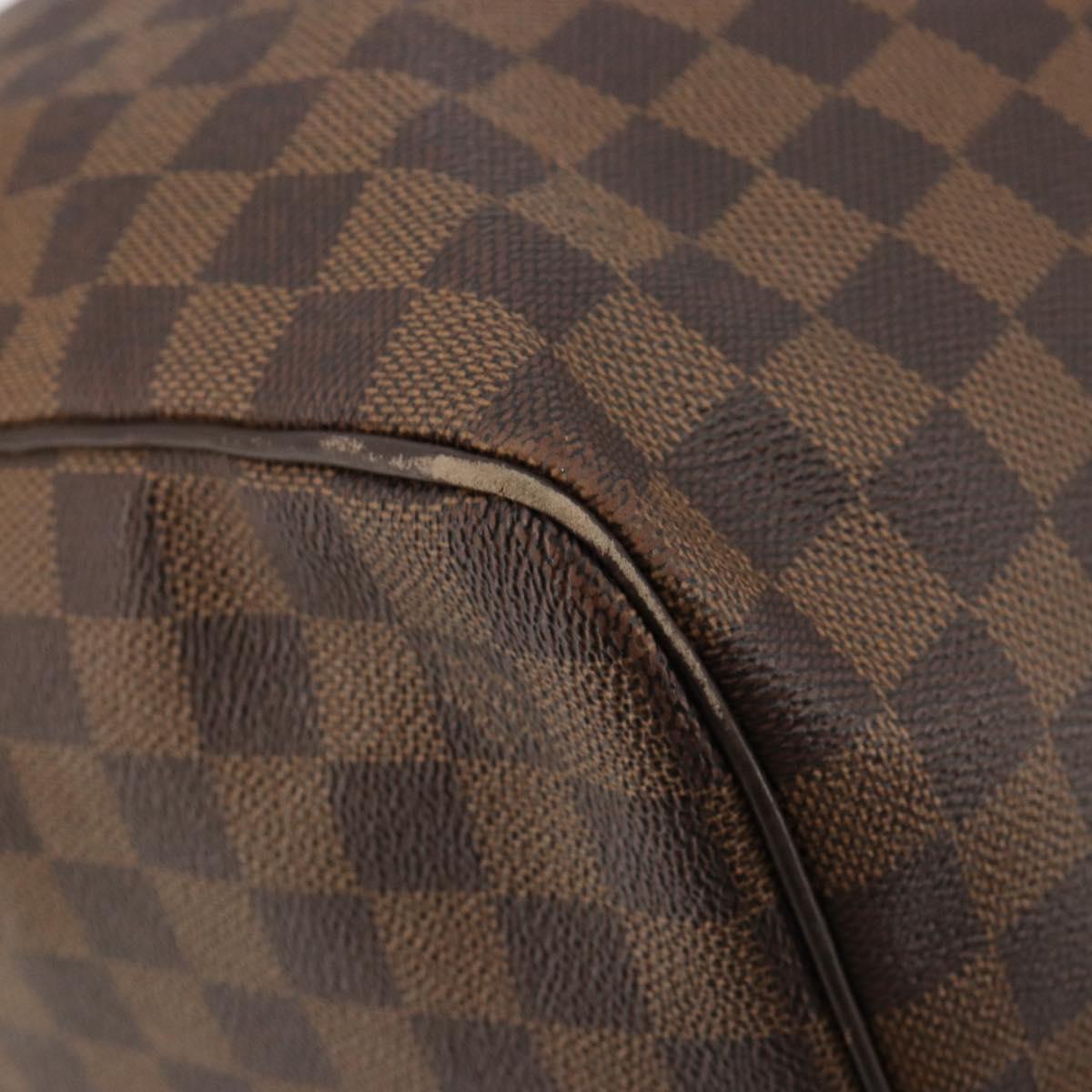 LOUIS VUITTON Damier Ebene Keepall 50 Boston Bag N41427 LV Auth 148143