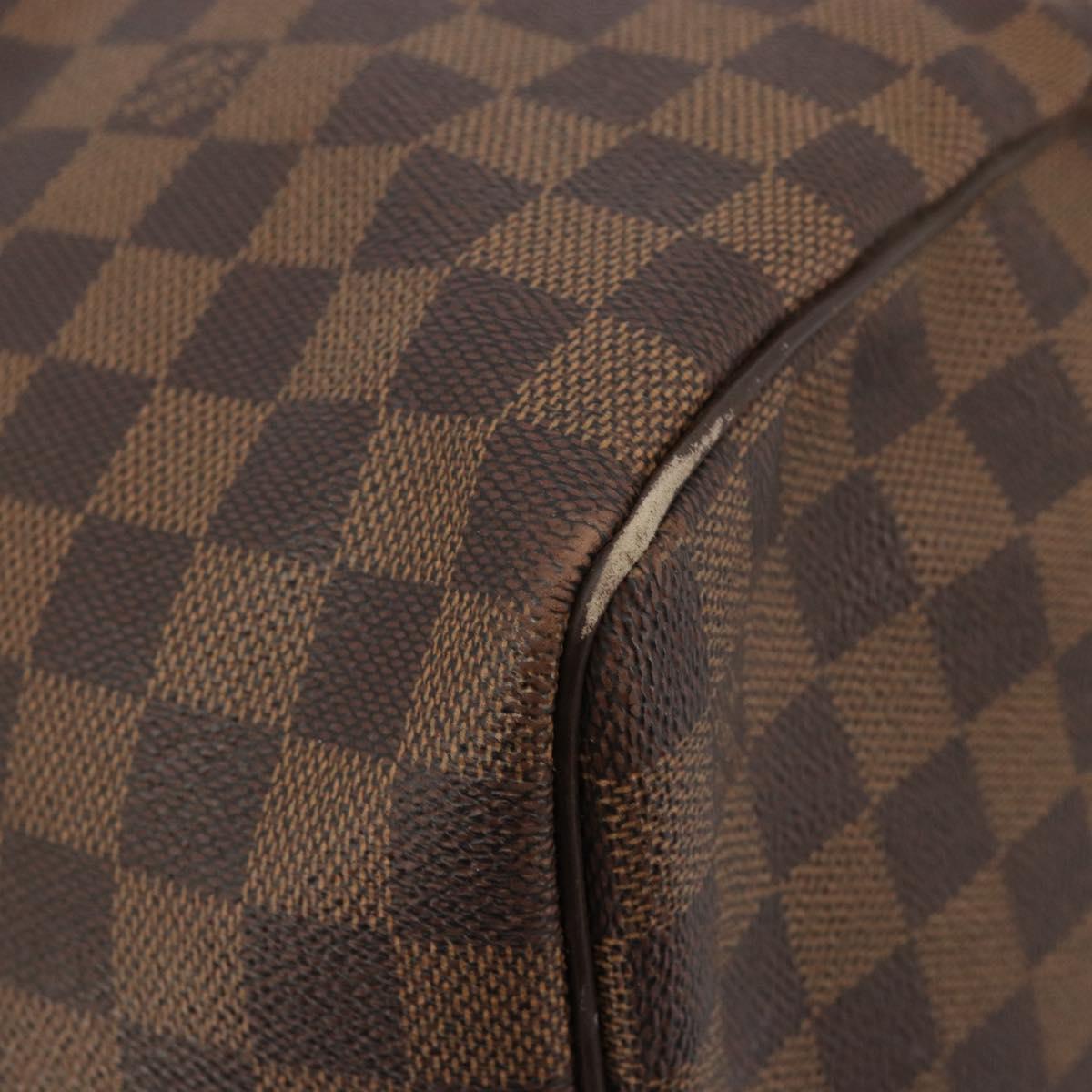 LOUIS VUITTON Damier Ebene Keepall 50 Boston Bag N41427 LV Auth 148143