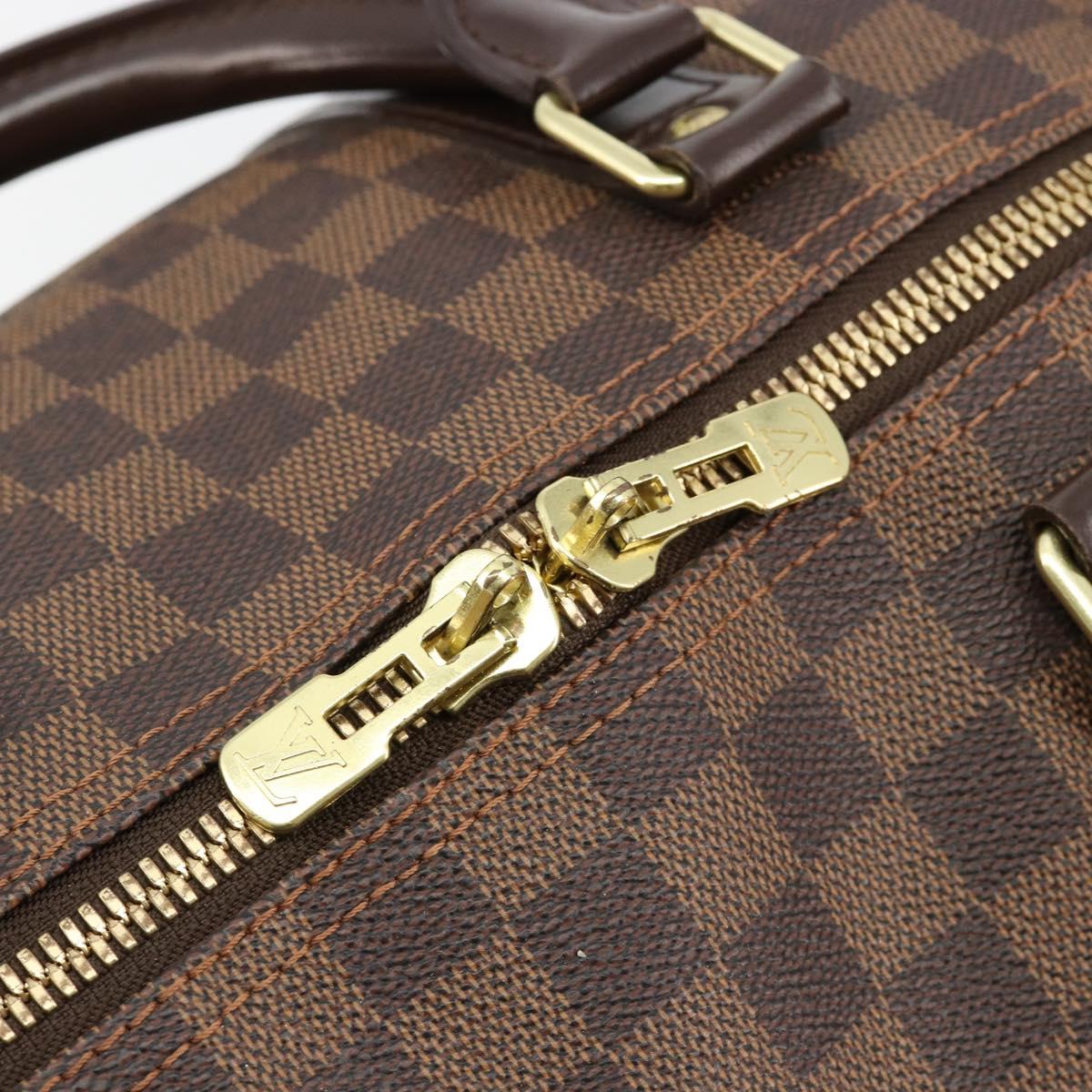 LOUIS VUITTON Damier Ebene Keepall 50 Boston Bag N41427 LV Auth 148143