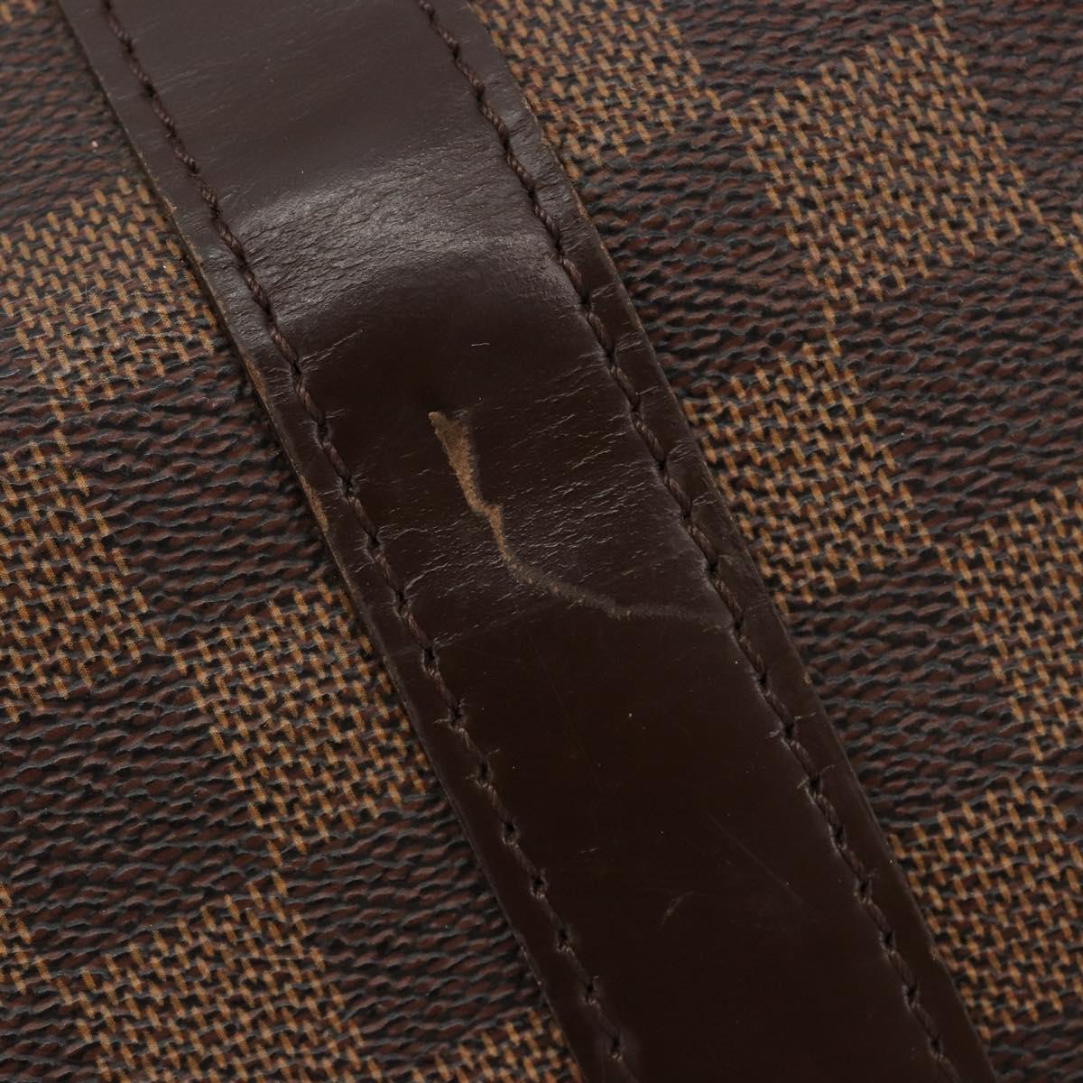 LOUIS VUITTON Damier Ebene Keepall 50 Boston Bag N41427 LV Auth 148143
