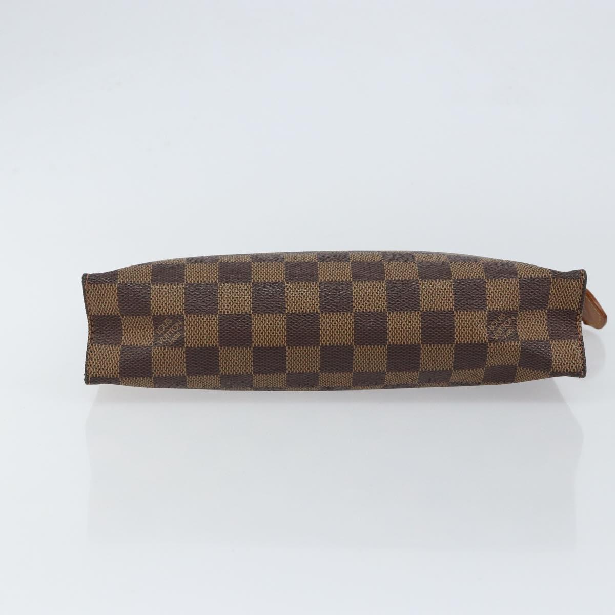 LOUIS VUITTON Damier Ebene Poche Toilette 26 Pouch N47543 LV Auth 148144