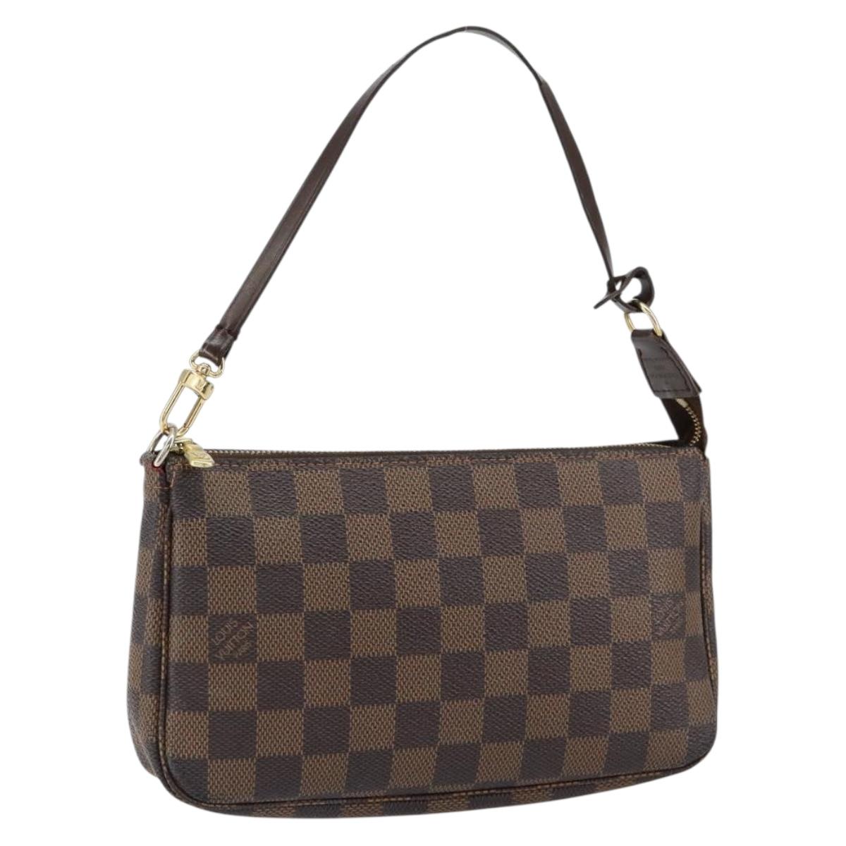 LOUIS VUITTON Damier Ebene Pochette Accessoires Pouch N41206 LV Auth 148145