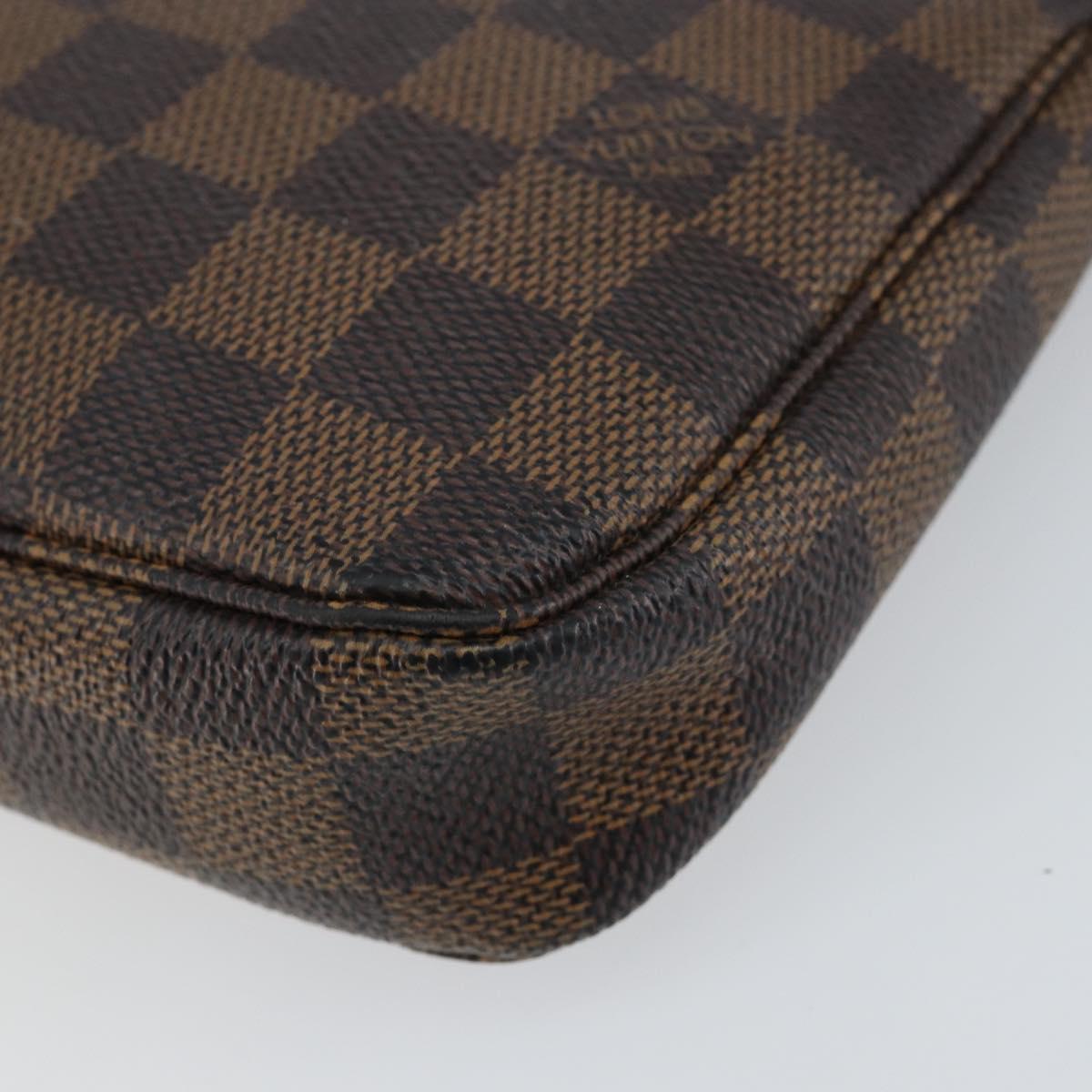 LOUIS VUITTON Damier Ebene Pochette Accessoires Pouch N41206 LV Auth 148145