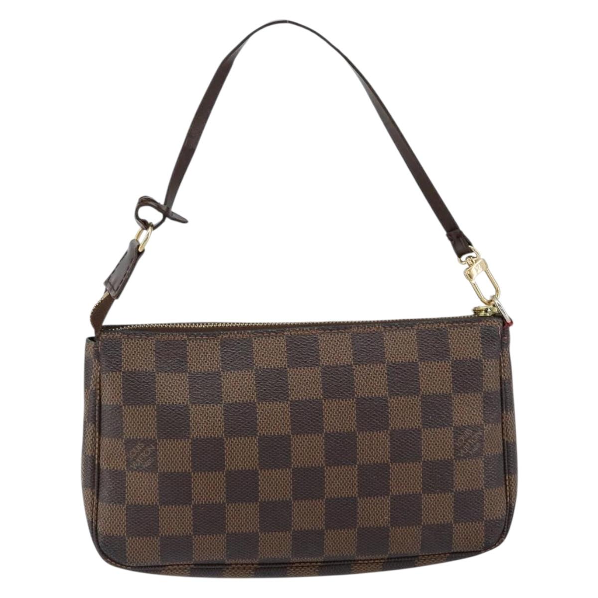 LOUIS VUITTON Damier Ebene Pochette Accessoires Pouch N41206 LV Auth 148145