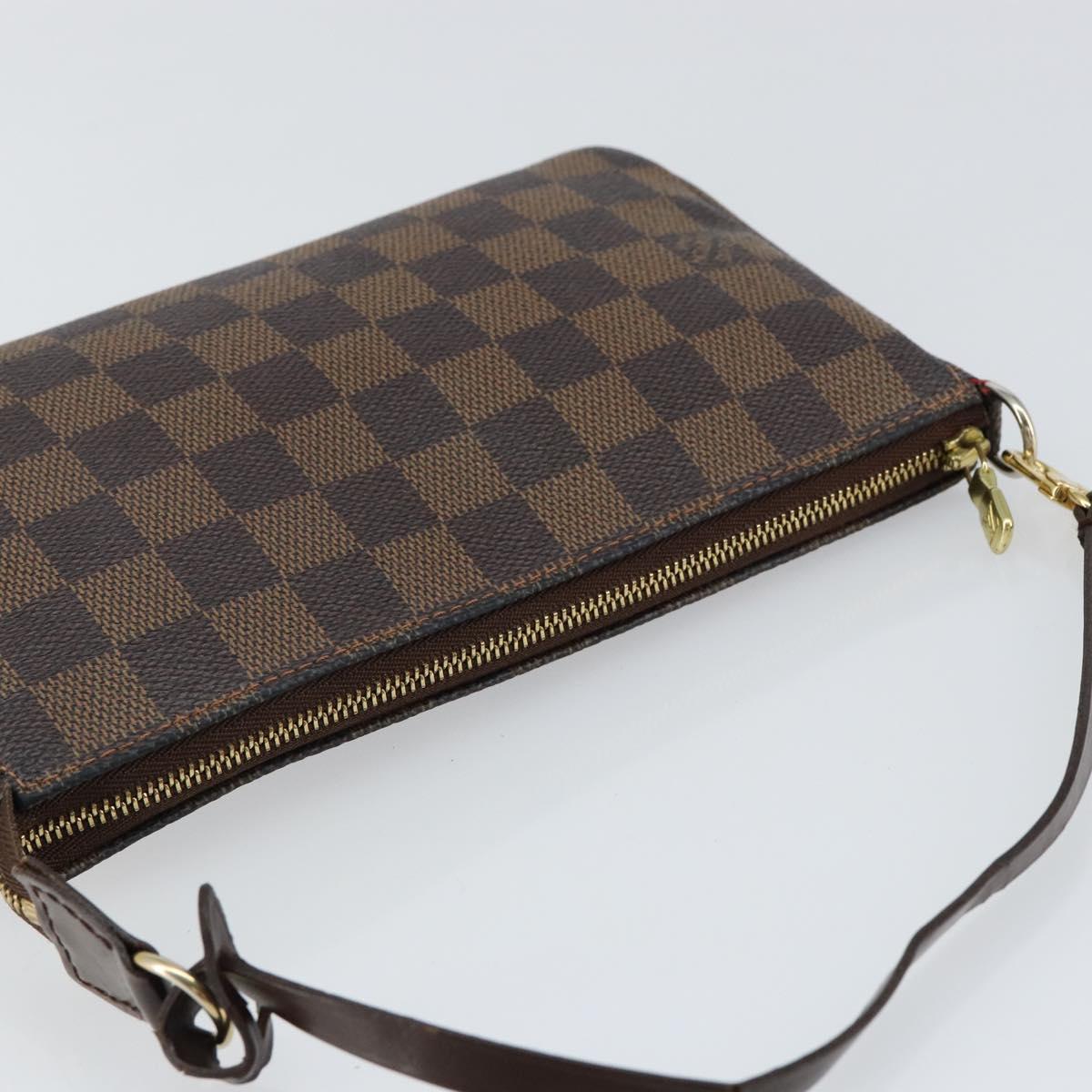 LOUIS VUITTON Damier Ebene Pochette Accessoires Pouch N41206 LV Auth 148145