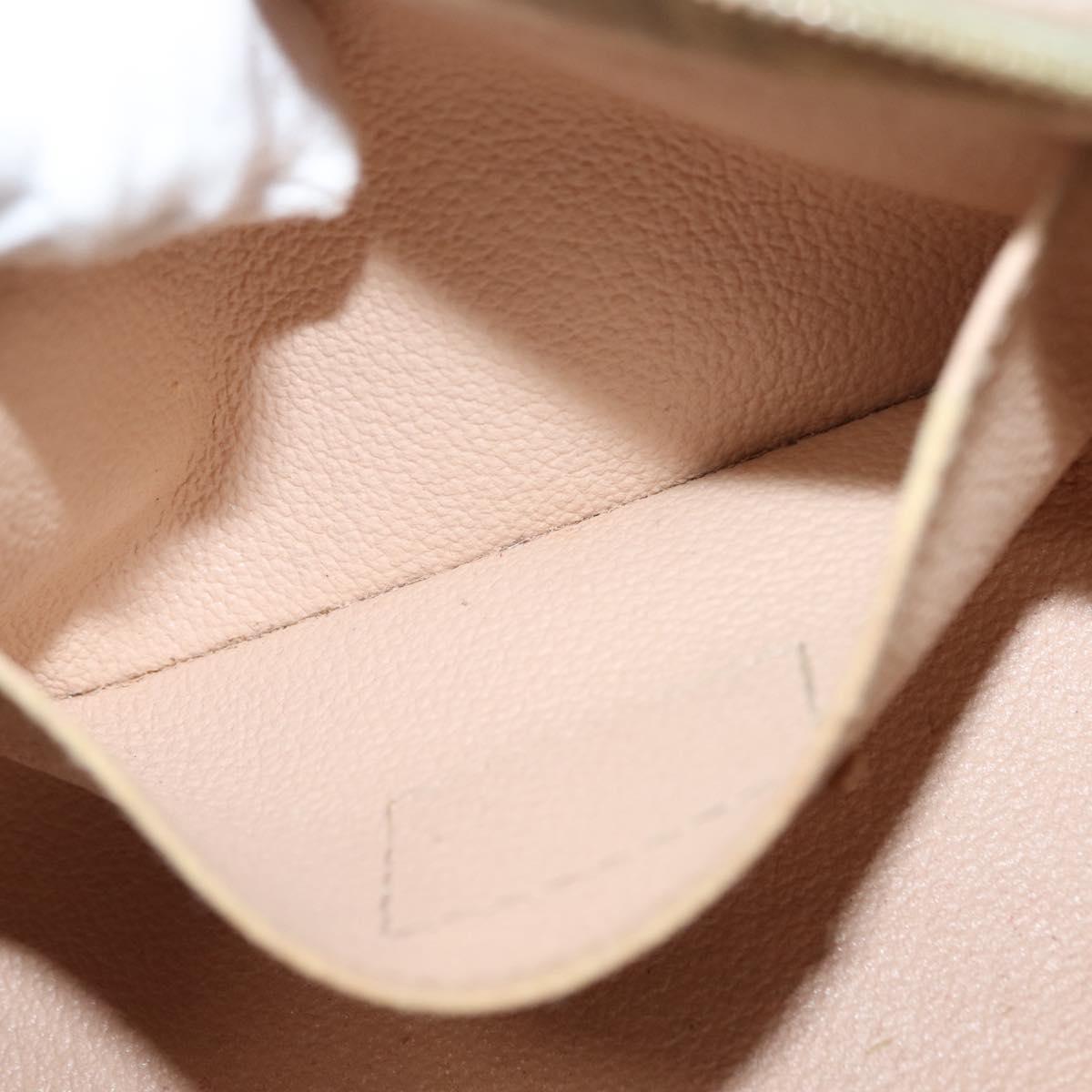 LOUIS VUITTON Damier Azur Pochette Cosmetic PM Pouch N60024 LV Auth 148147