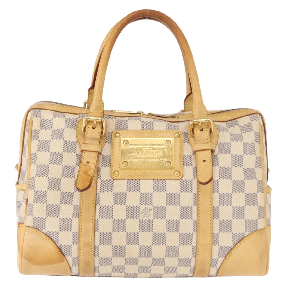 LOUIS VUITTON Damier Azur Berkeley Hand Bag N52001 LV Auth 148149