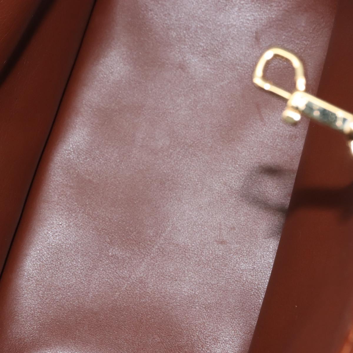 LOUIS VUITTON Monogram Charm Cabas Bron Hand Bag Brown White M95157 Auth 148150