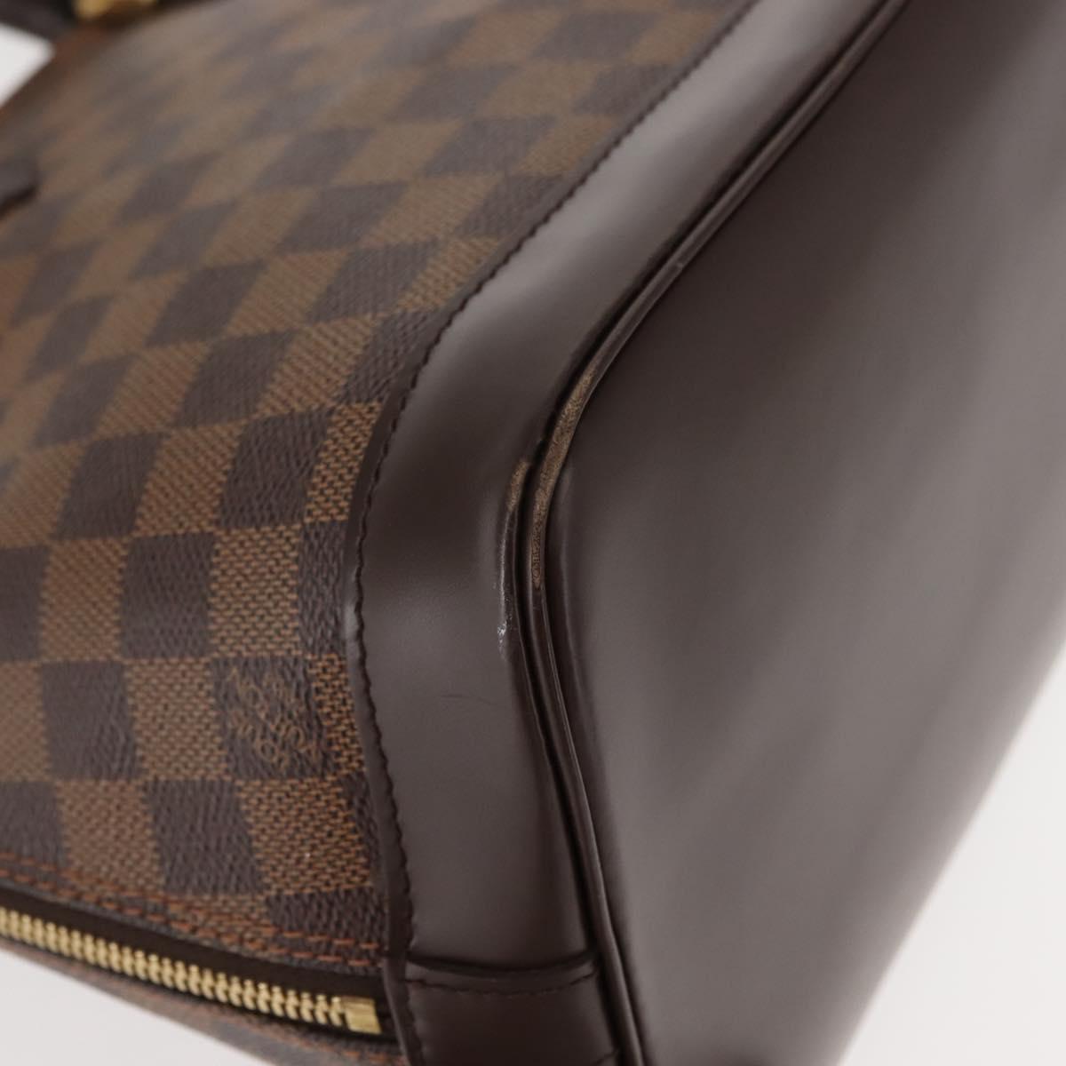 LOUIS VUITTON Damier Ebene Alma Hand Bag N51131 LV Auth 148151
