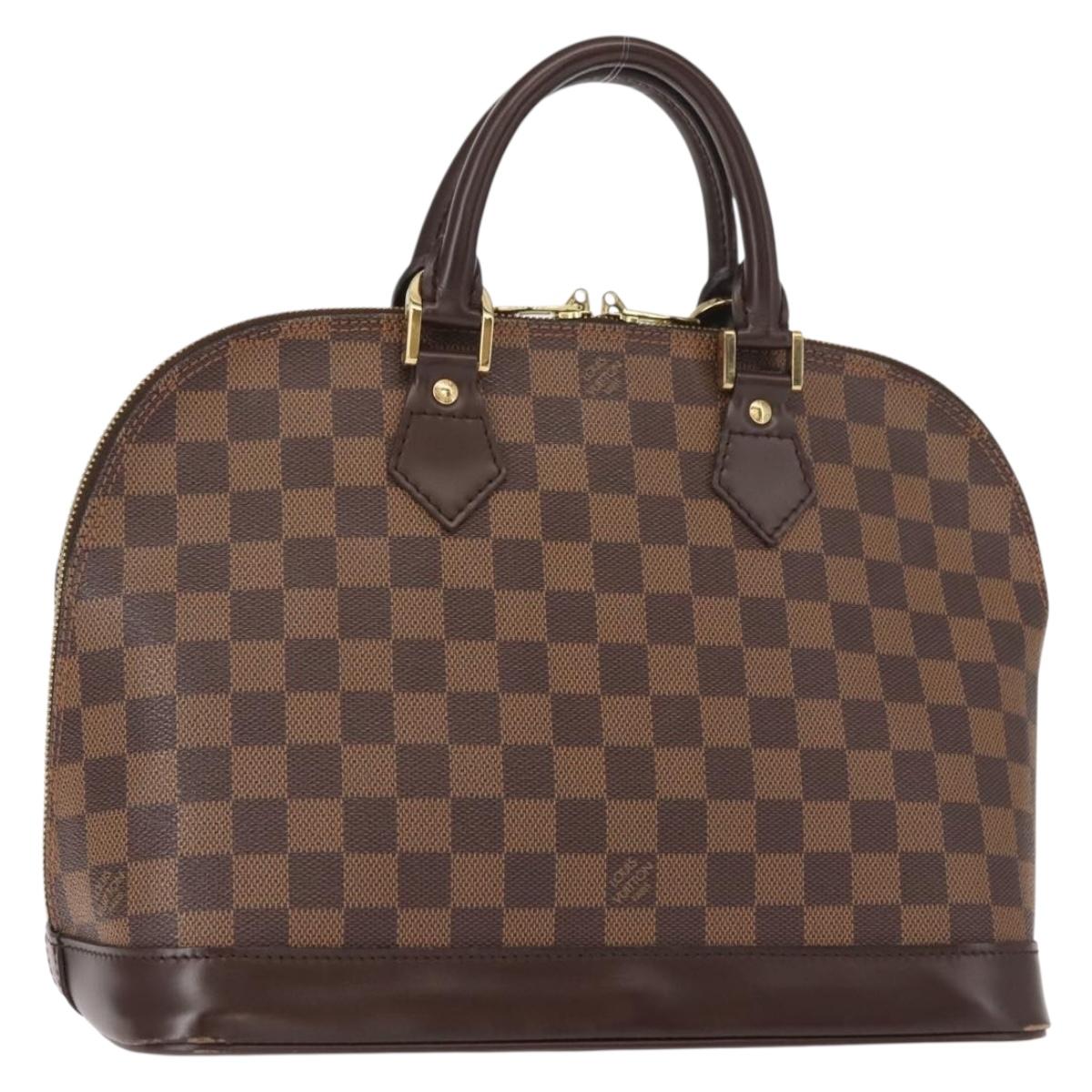 LOUIS VUITTON Damier Ebene Alma Hand Bag N51131 LV Auth 148151