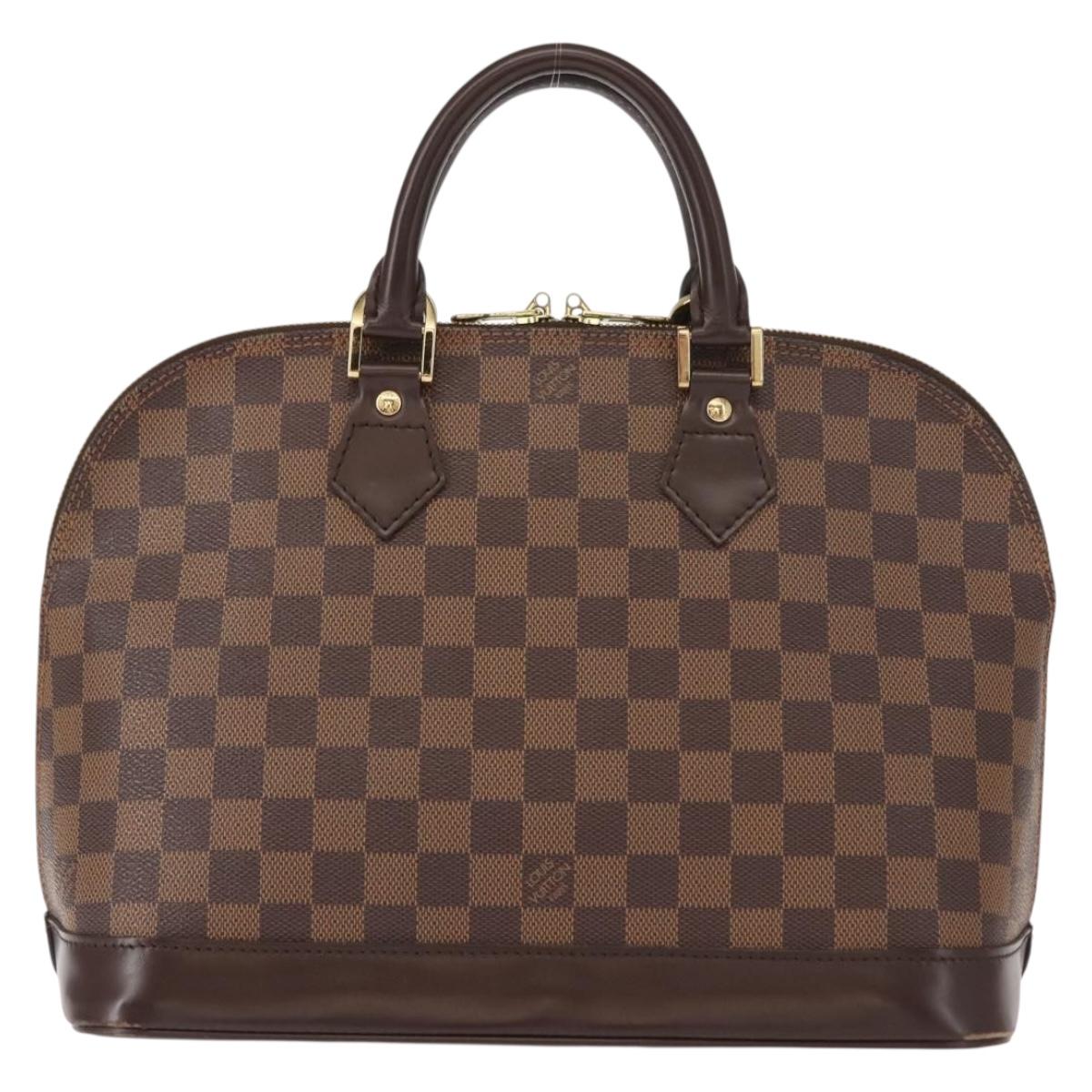 LOUIS VUITTON Damier Ebene Alma Hand Bag N51131 LV Auth 148151