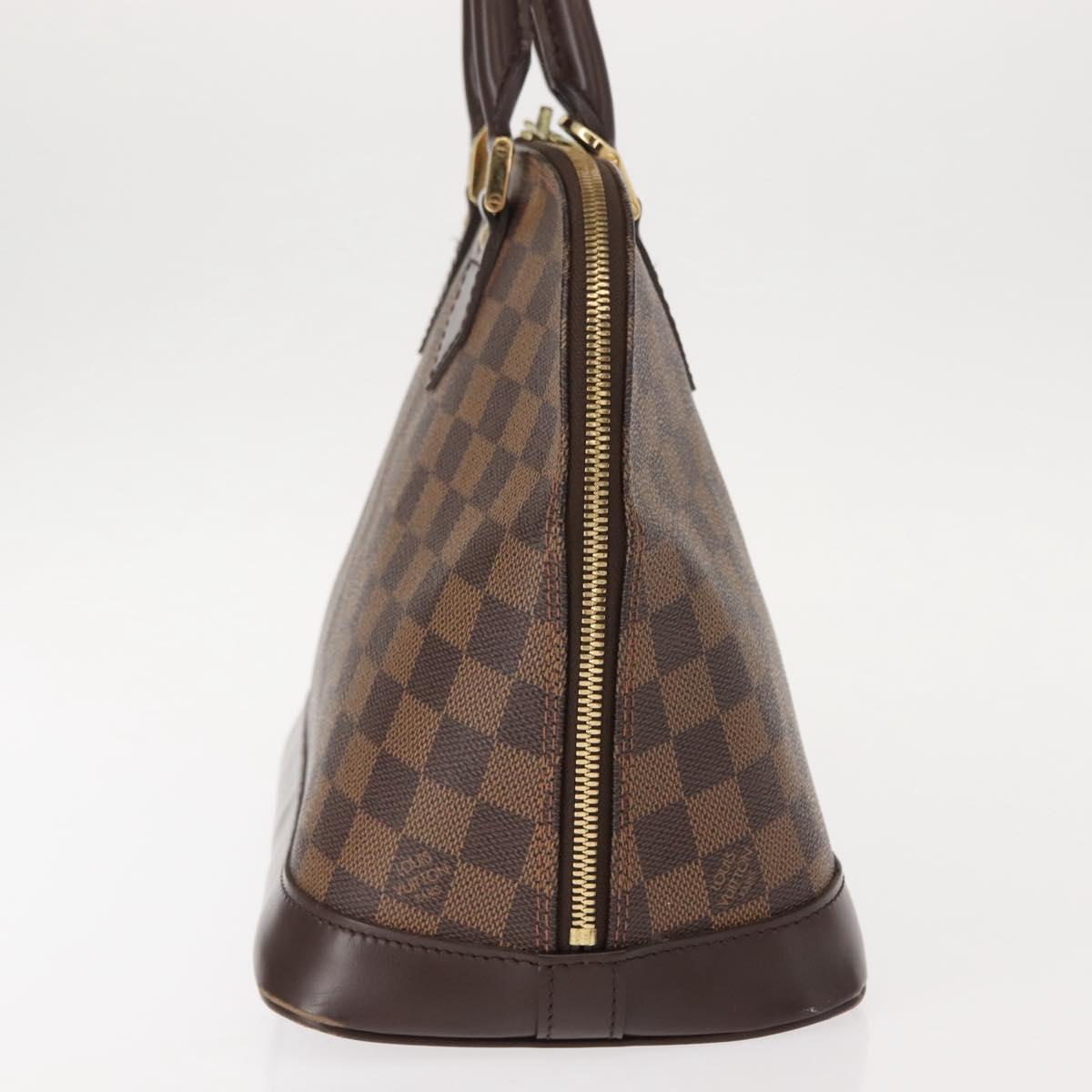 LOUIS VUITTON Damier Ebene Alma Hand Bag N51131 LV Auth 148151