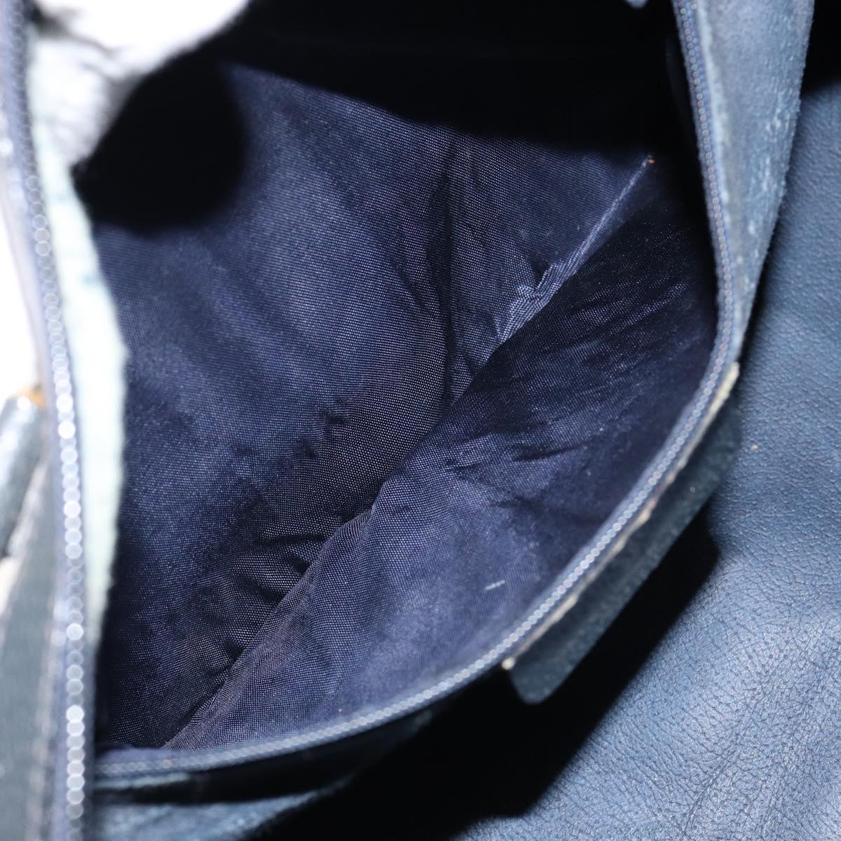 GUCCI GG Supreme Sherry Line Boston Bag PVC Navy Gold Red Auth 148161