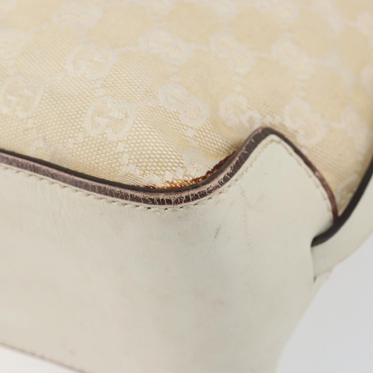 GUCCI GG Canvas Tote Bag Beige 107757 Auth 148167