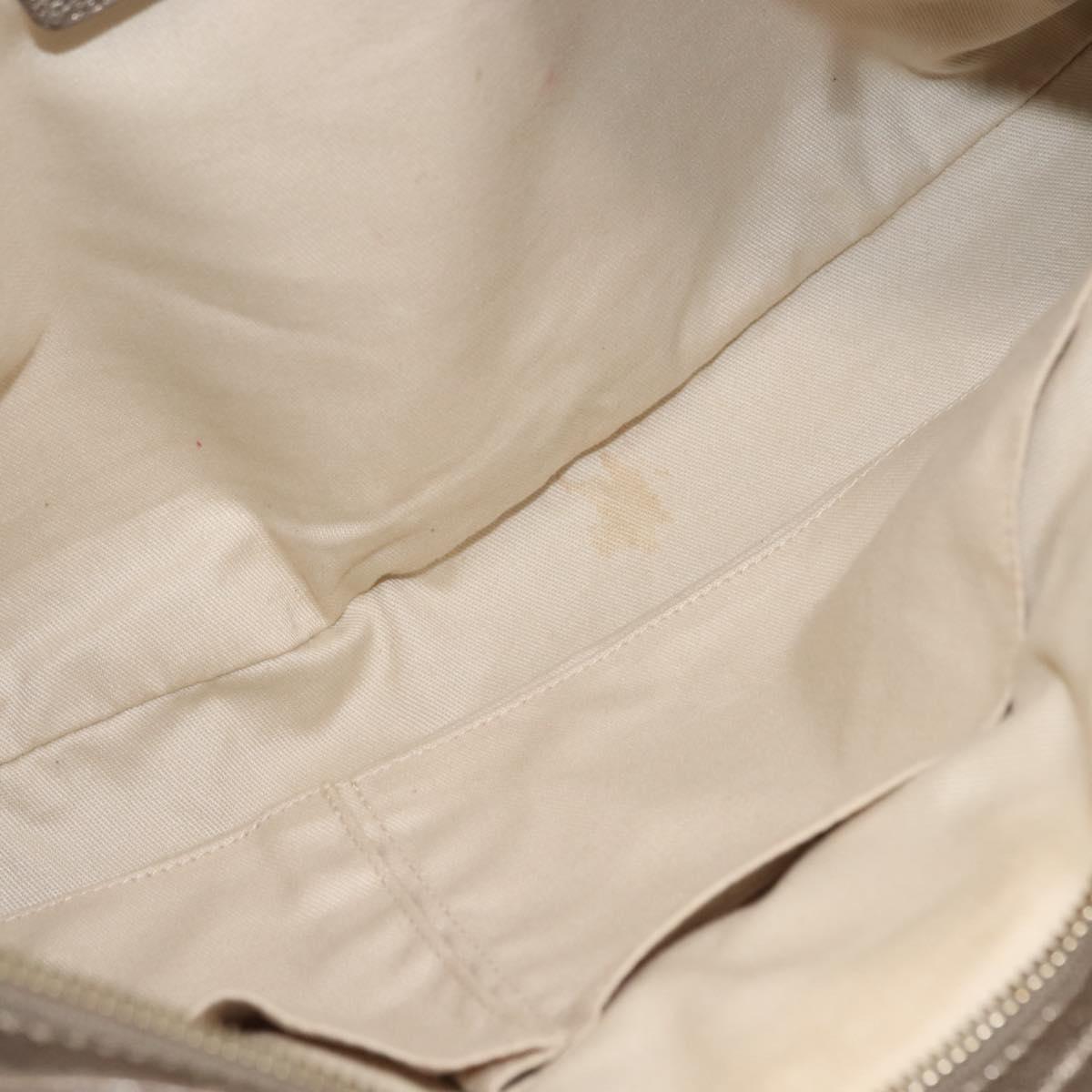 Salvatore Ferragamo Gancini Tote Bag Leather Gold Tone Auth 148181