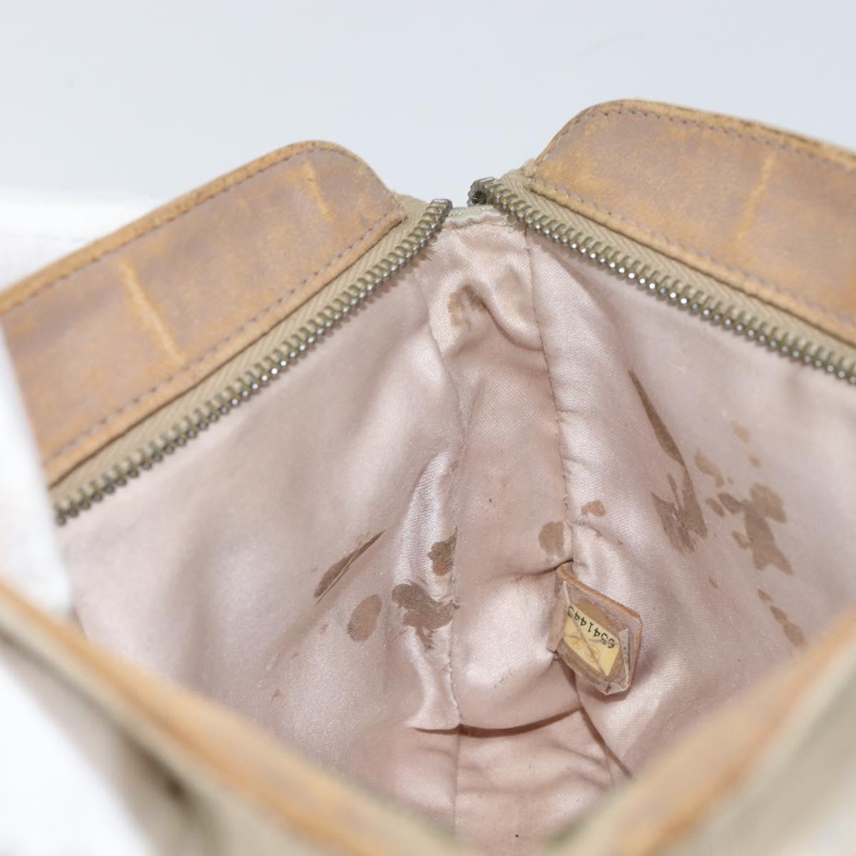 CHANEL New Travel Line Pouch Beige CC Auth 148196