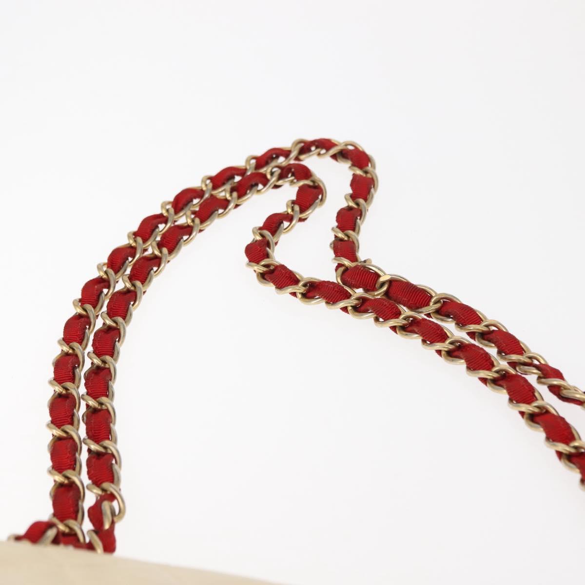 CHANEL Matelasse Chain Pagoda Bag Lamb Skin Multicolor Gold CC Auth 148199