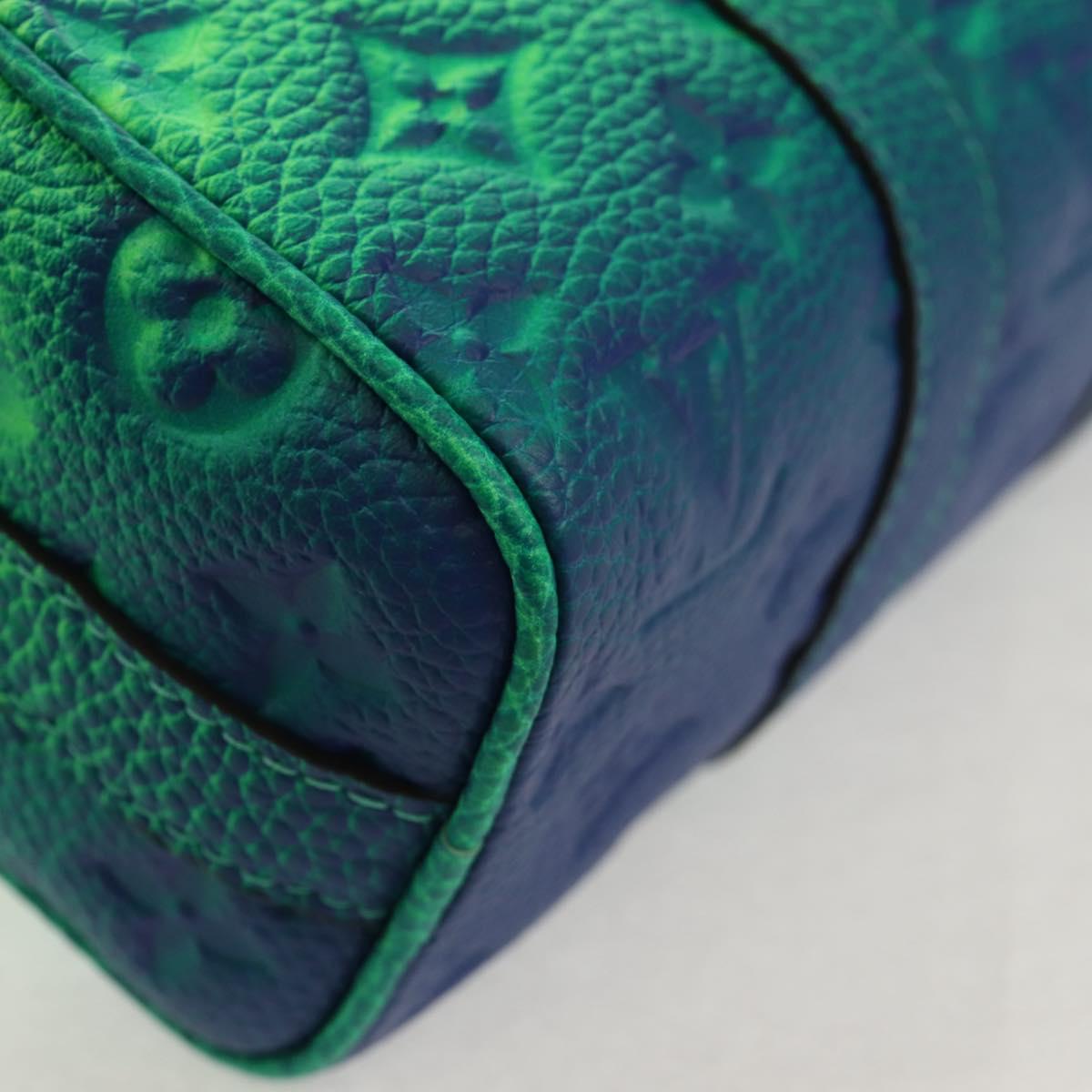 LOUIS VUITTON Monogram Illusion Keepall XS Hand Bag Green M59691 Auth 148207SM