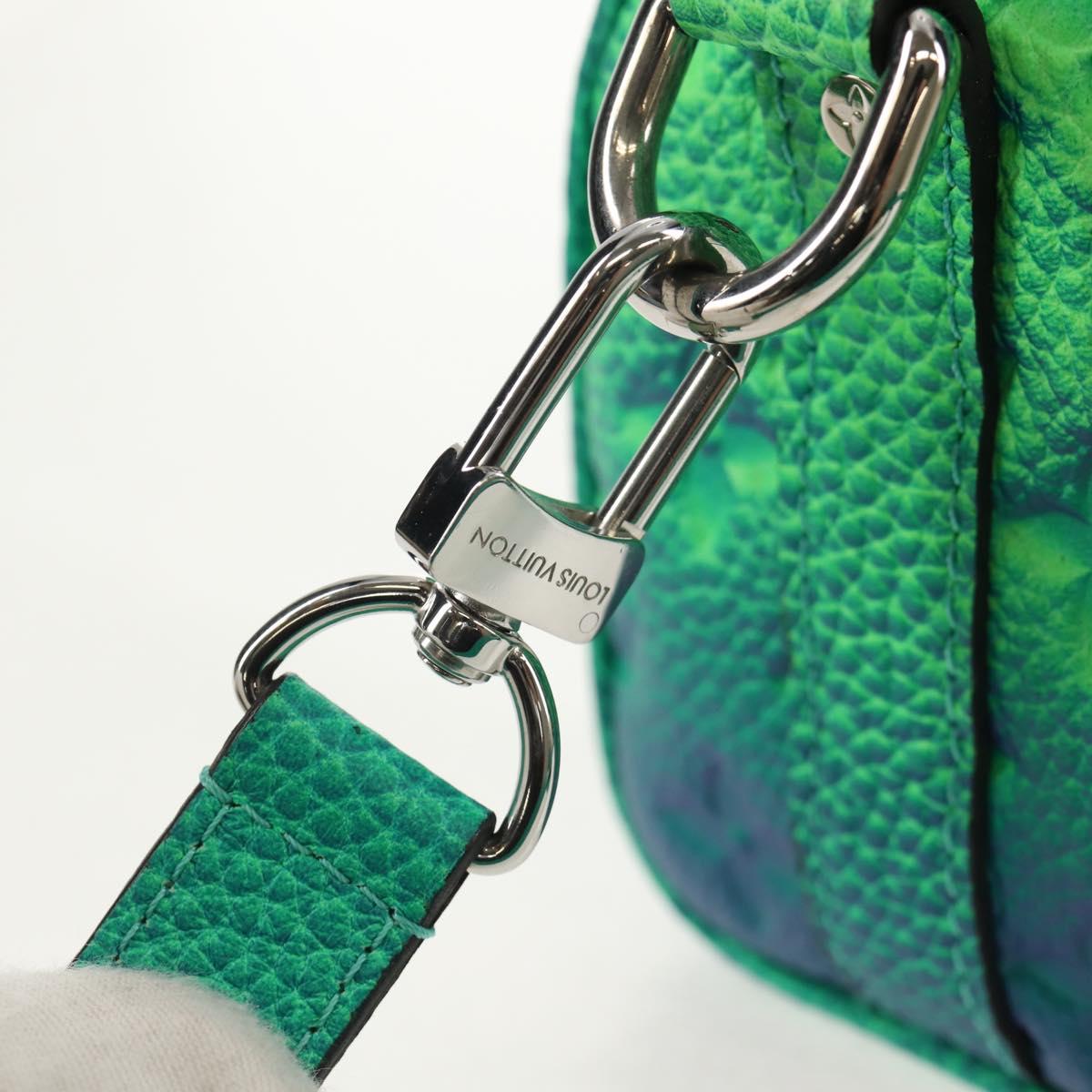 LOUIS VUITTON Monogram Illusion Keepall XS Hand Bag Green M59691 Auth 148207SM