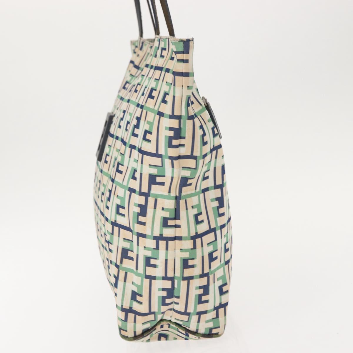 FENDI Zucca Canvas Tote Bag White Auth 148214