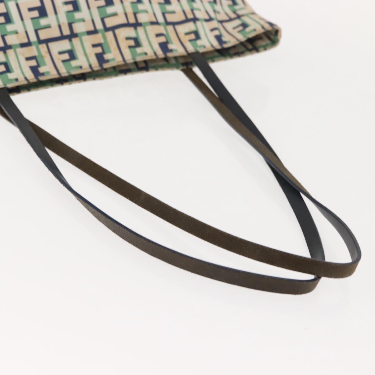 FENDI Zucca Canvas Tote Bag White Auth 148214