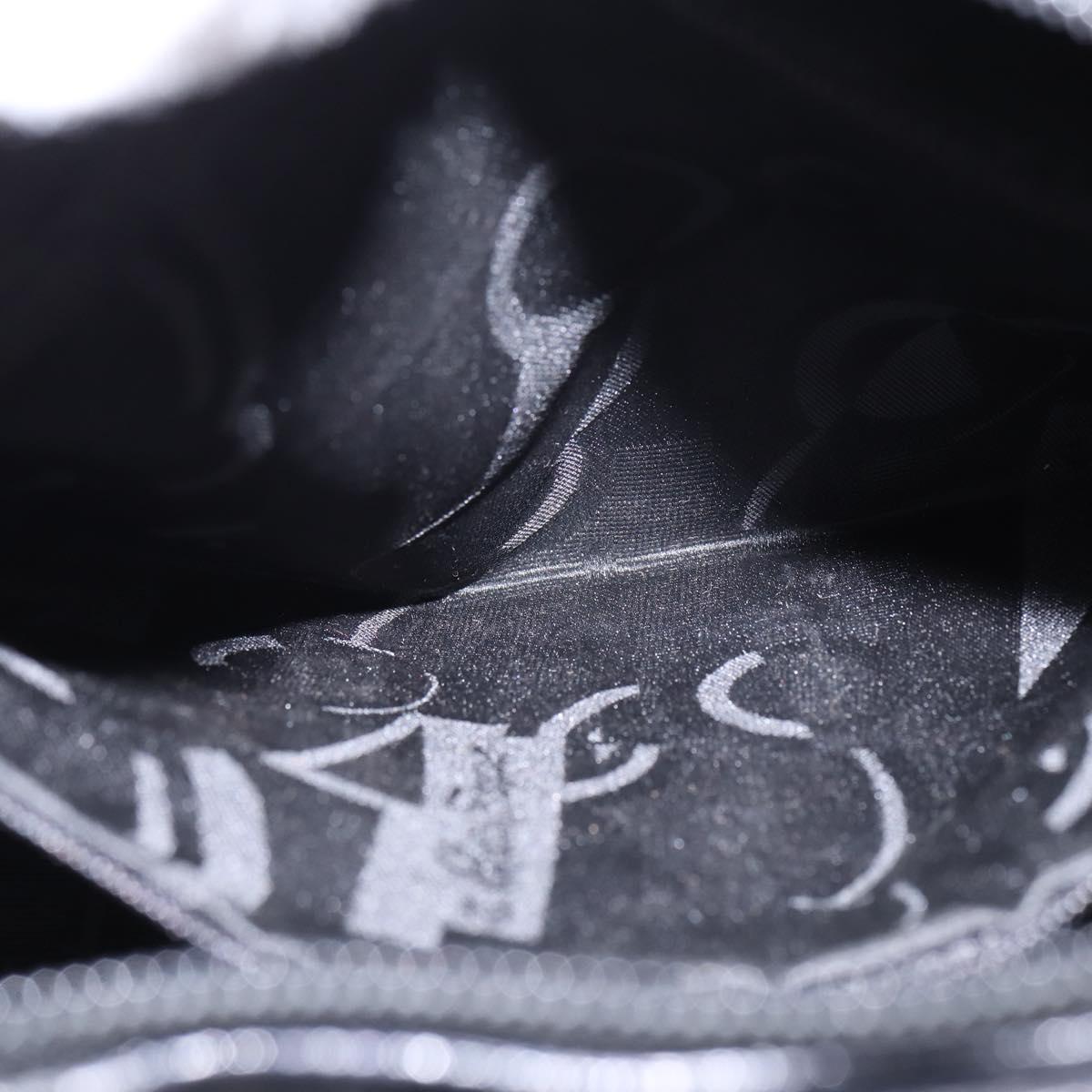 Salvatore Ferragamo Shoulder Bag Leather Black Gold Auth 148231