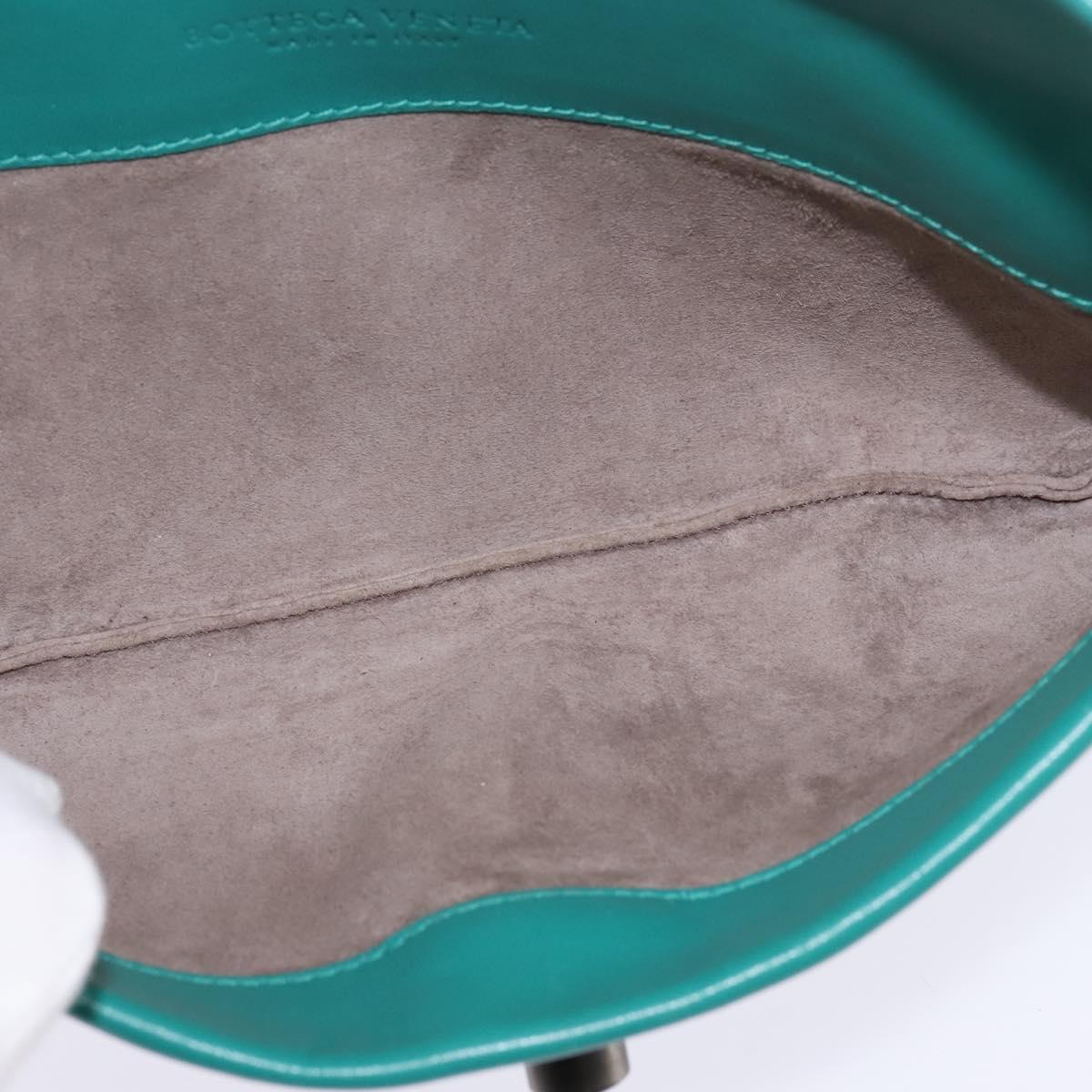 BOTTEGA VENETA INTRECCIATO Bag Leather Turquoise Blue 255549 Auth 148243
