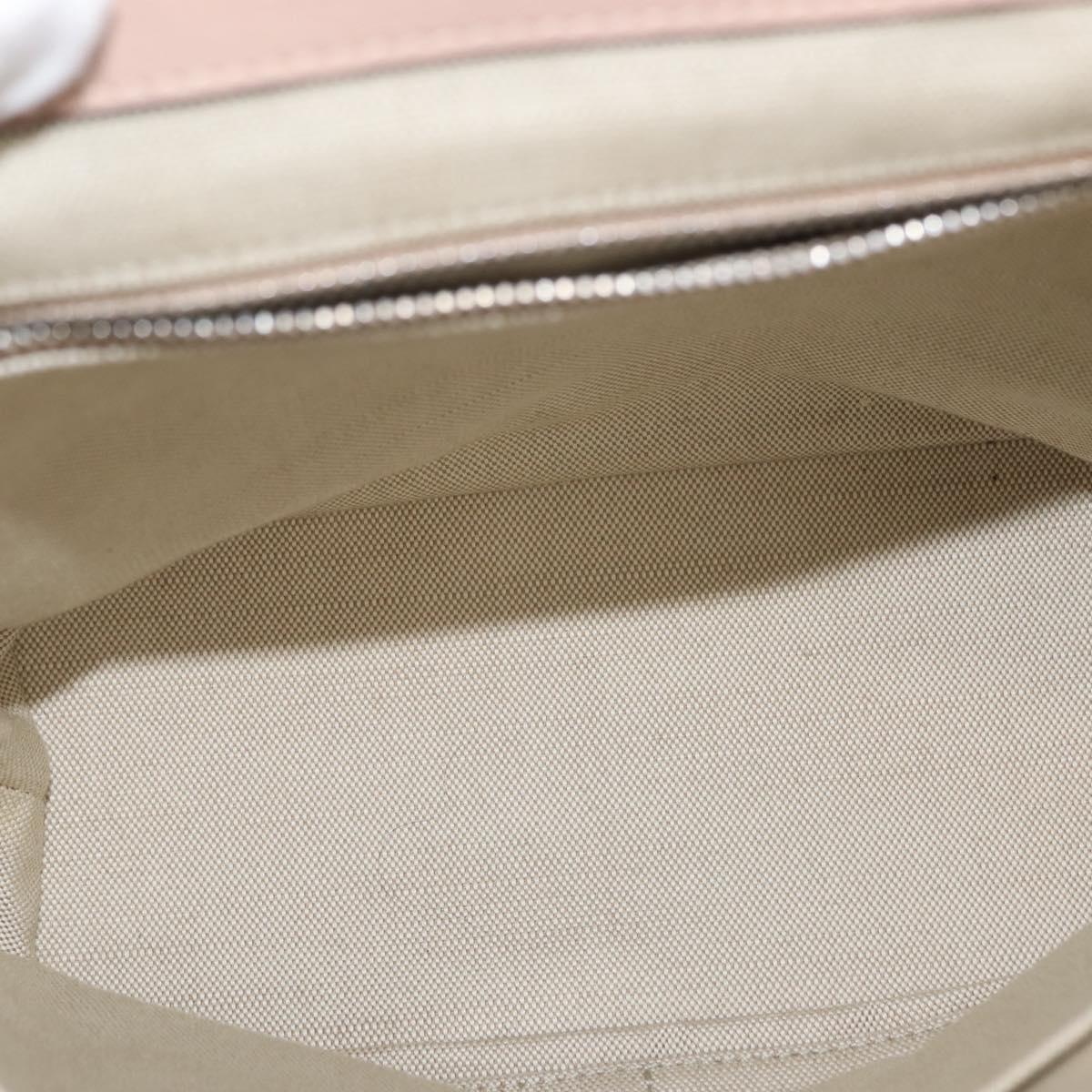 BALLY Backpack Leather Pink Silver Auth 148244