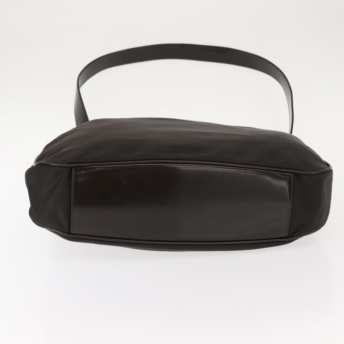 GUCCI Bamboo Shoulder Bag Nylon 2way Brown 001 3444 1577 Auth 148249