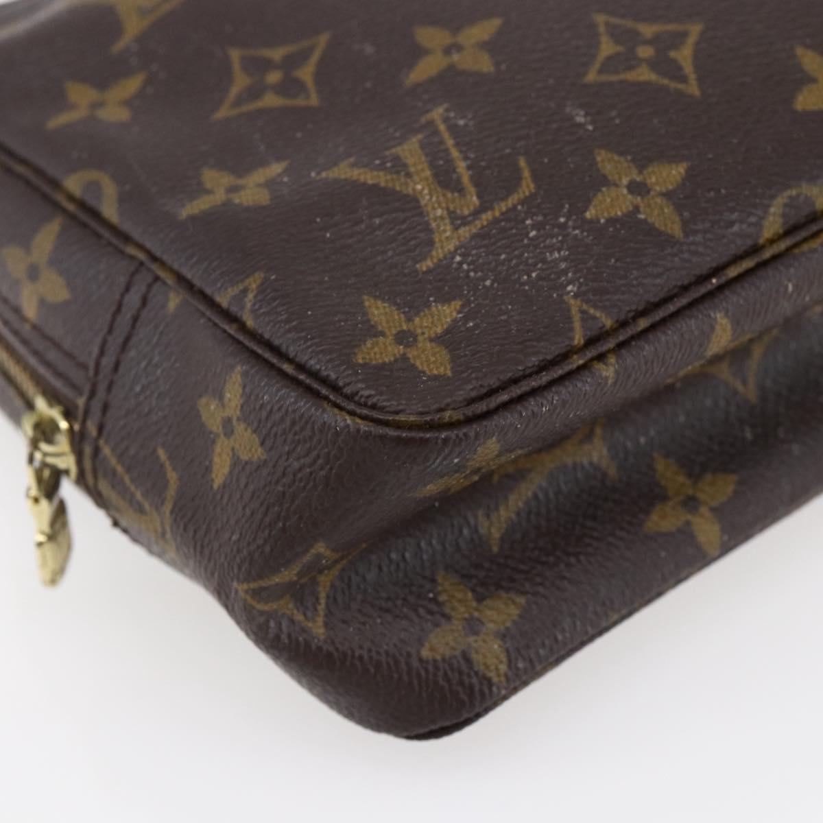 LOUIS VUITTON Monogram Trousse Toilette 23 Clutch Bag M47524 LV Auth 148256