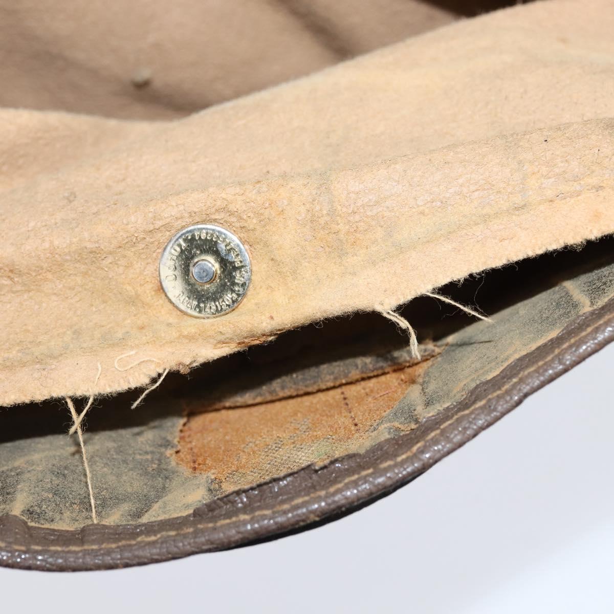 GUCCI GG Supreme Web Sherry Line Shoulder Bag PVC Beige Red Auth 148262