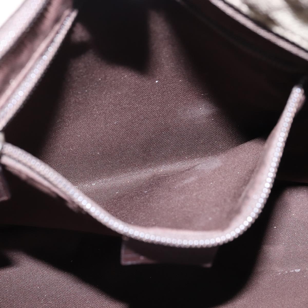 GUCCI GG Supreme Shoulder Bag PVC Beige 141626 Auth 148265