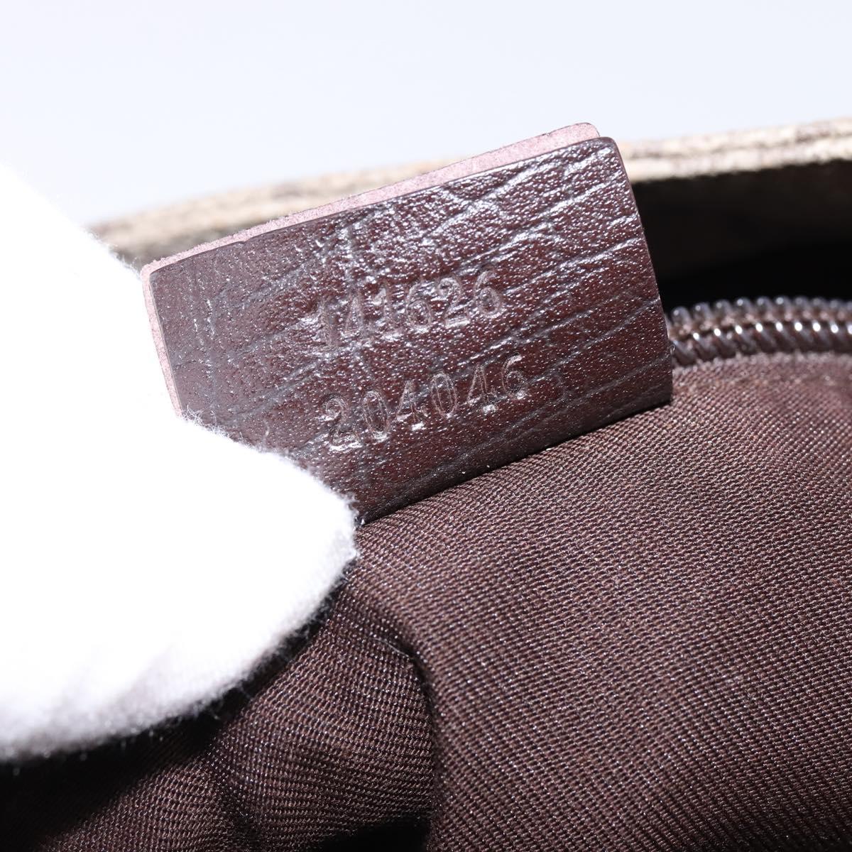 GUCCI GG Supreme Shoulder Bag PVC Beige 141626 Auth 148265