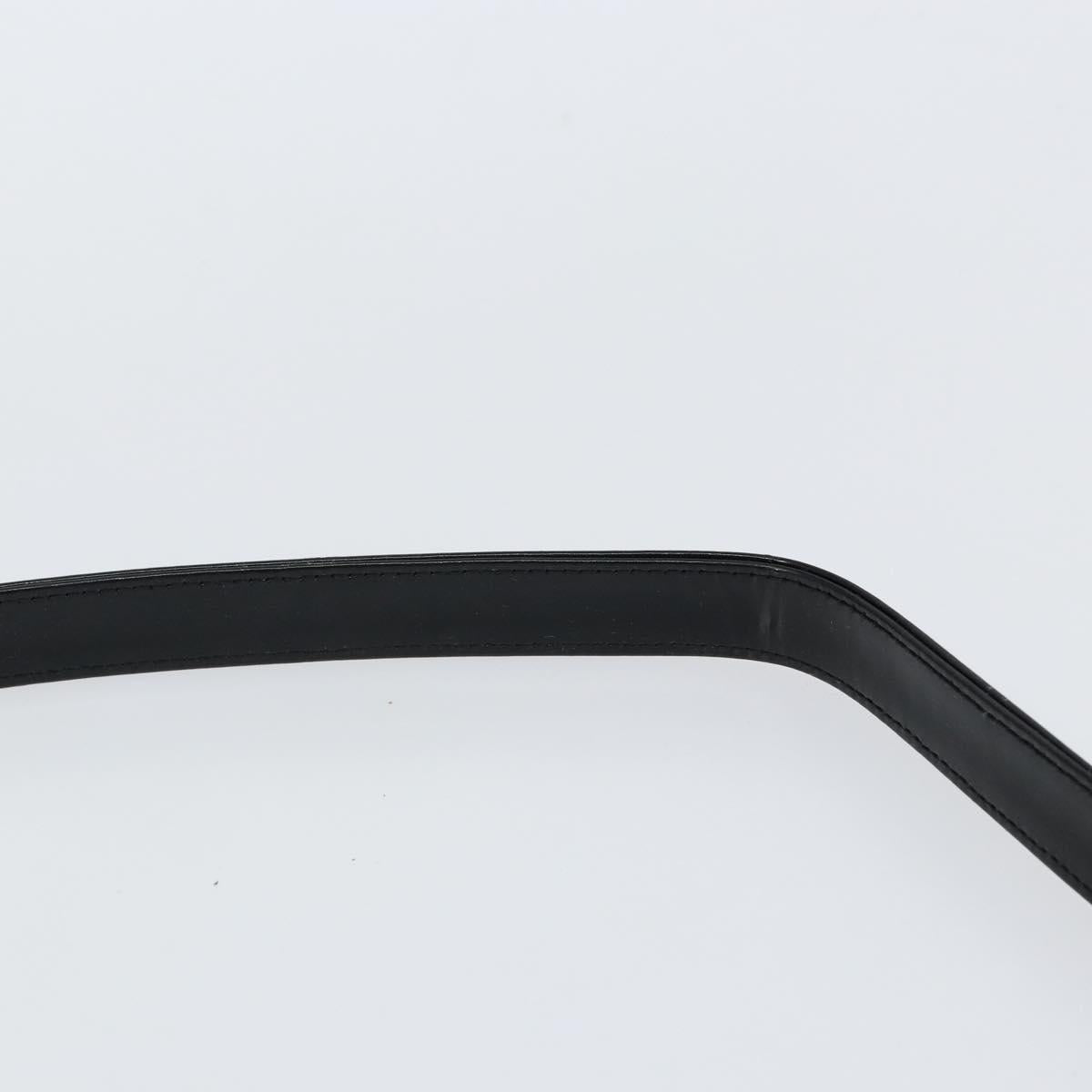 GUCCI Hand Bag Enamel 2way Black Silver 000 1274 0505 Auth 148275